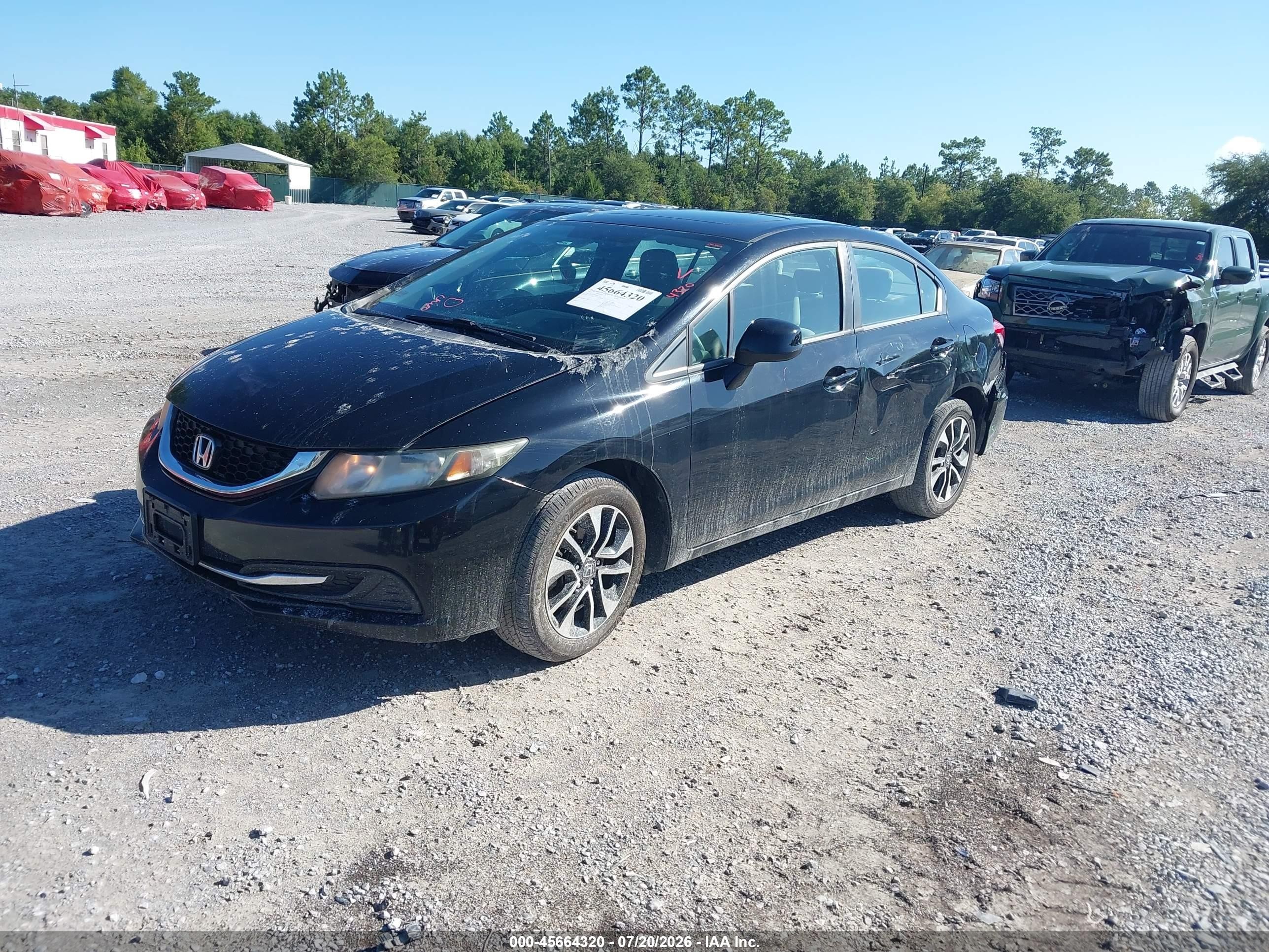 2013 Honda Civic Ex Black vin: 19XFB2F85DE055425