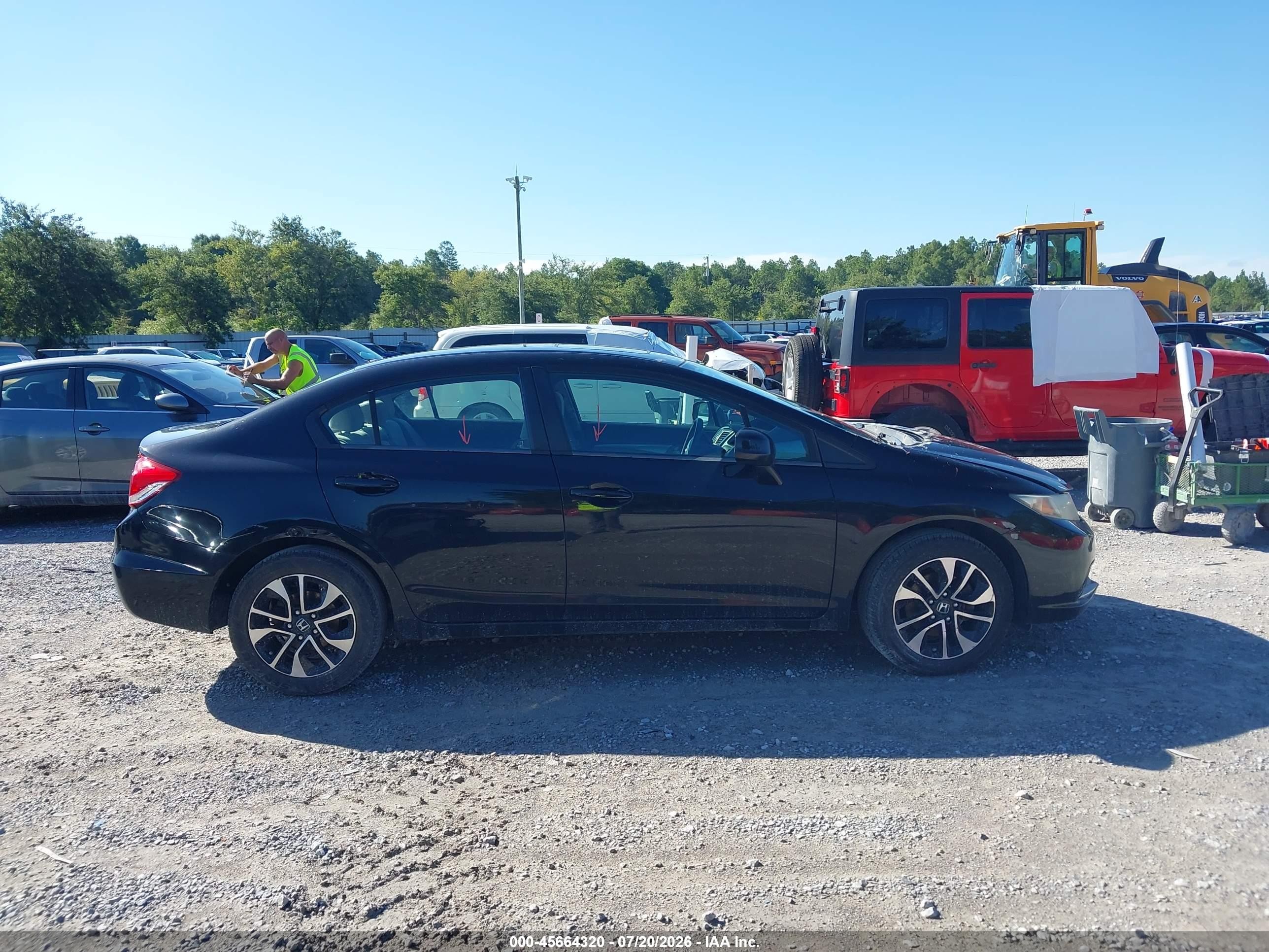 2013 Honda Civic Ex Black vin: 19XFB2F85DE055425