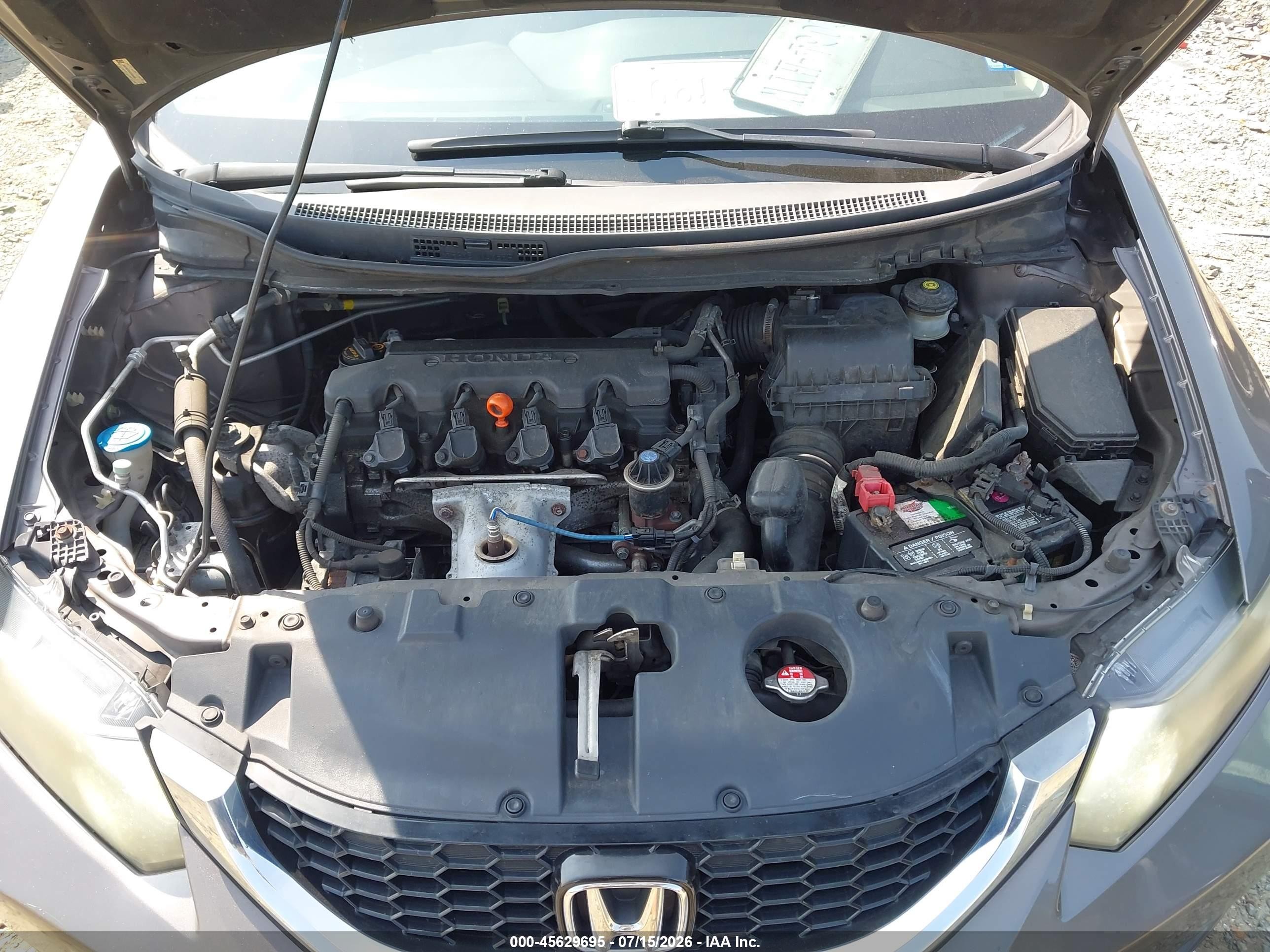 2013 Honda Civic Ex Gray vin: 19XFB2F85DE058468