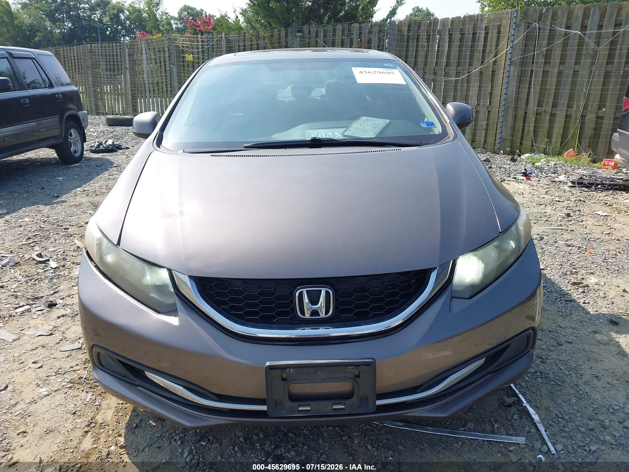 2013 Honda Civic Ex Gray vin: 19XFB2F85DE058468