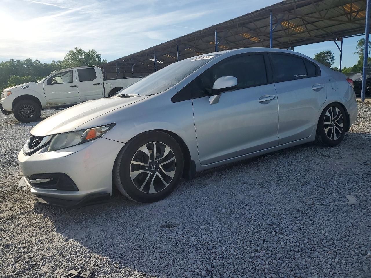 2013 Honda Civic Ex Silver vin: 19XFB2F85DE062620