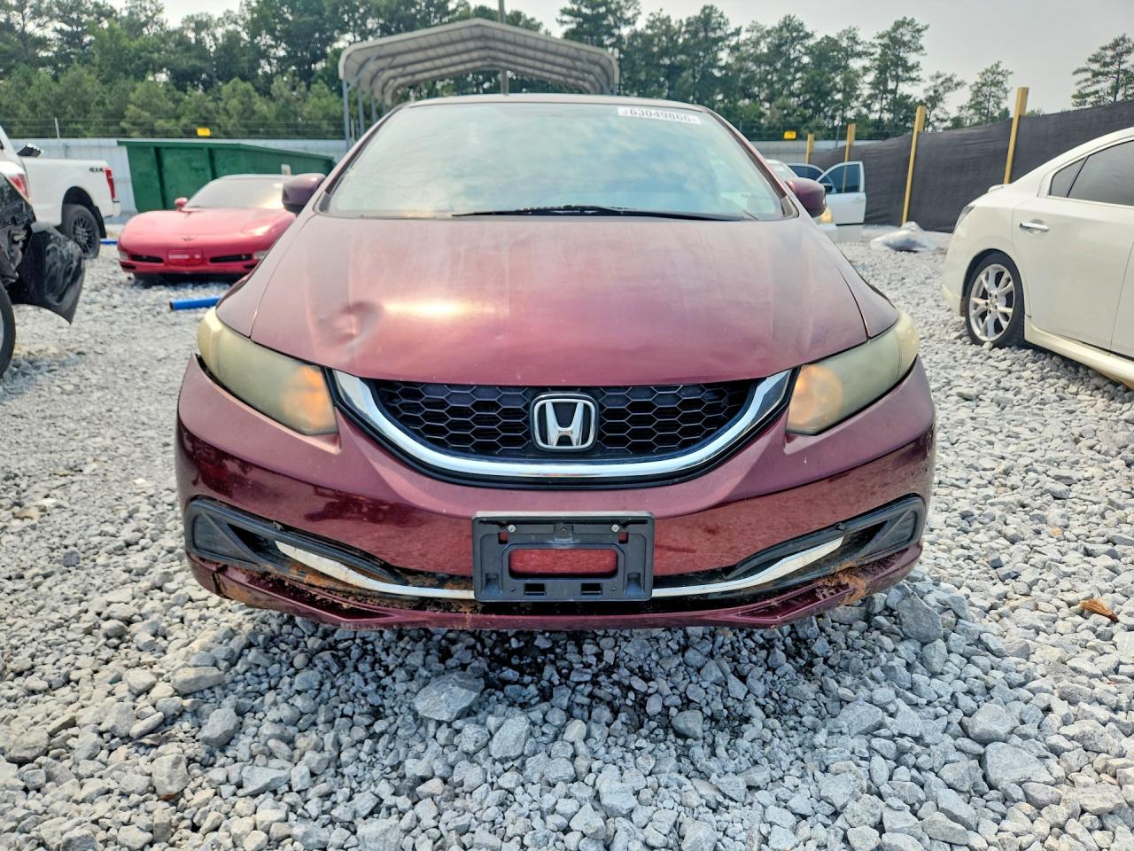 2013 Honda Civic Ex Burgundy vin: 19XFB2F85DE069079