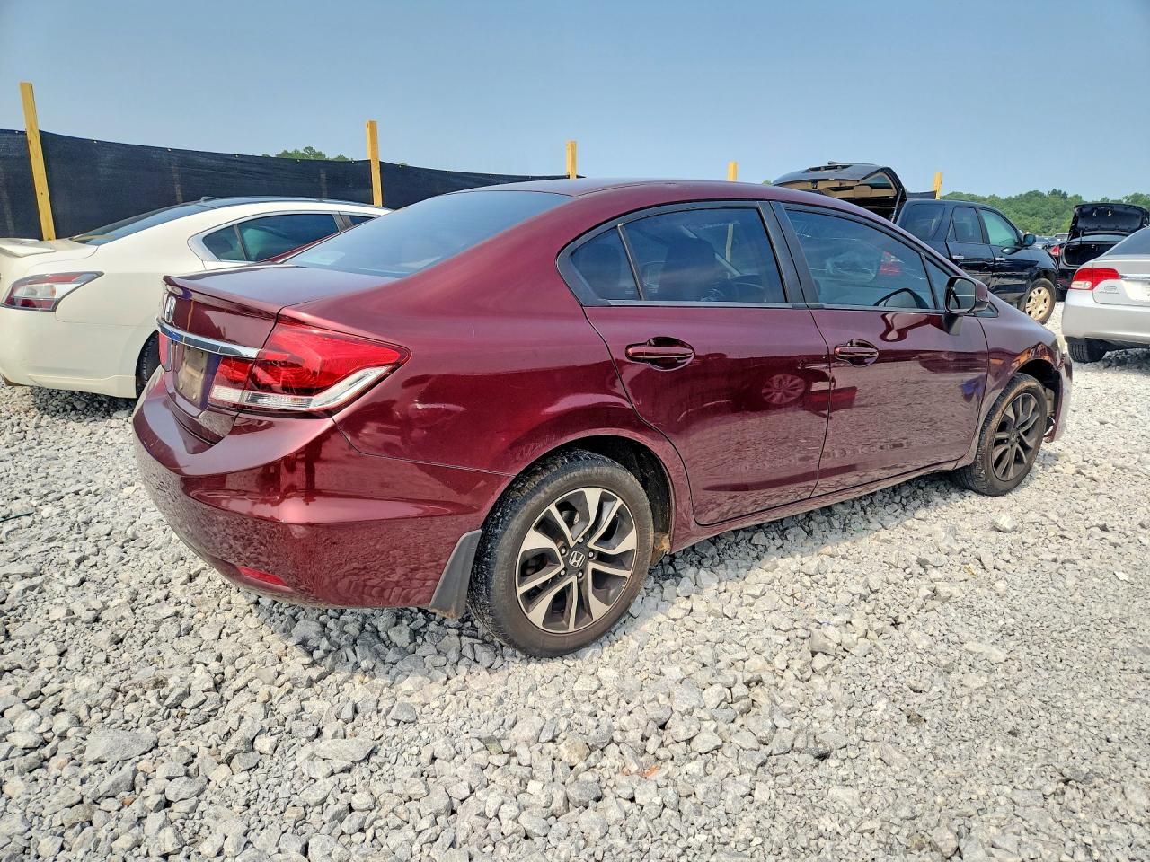 2013 Honda Civic Ex Burgundy vin: 19XFB2F85DE069079