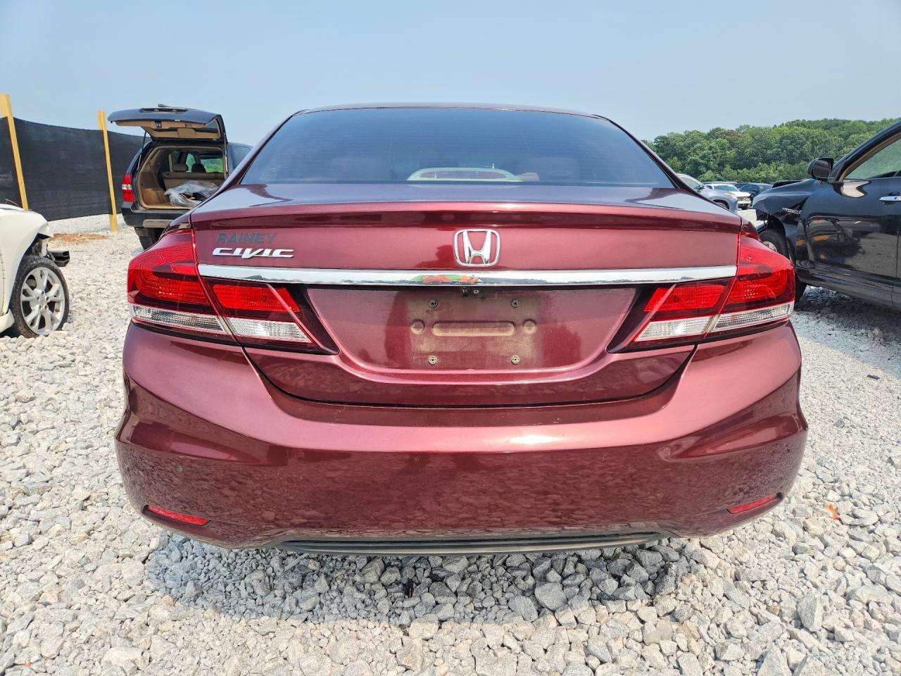 2013 Honda Civic Ex Burgundy vin: 19XFB2F85DE069079