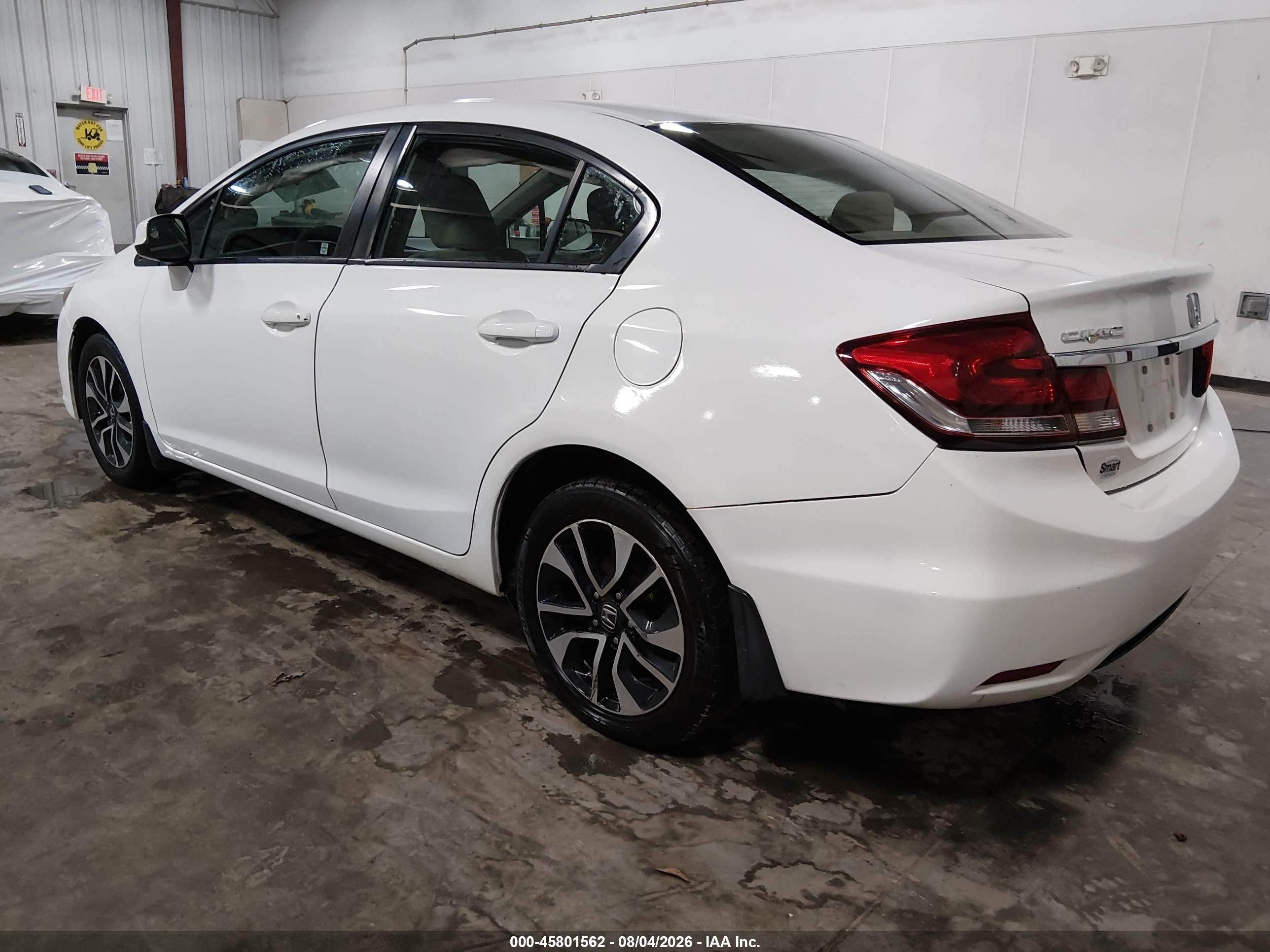2013 Honda Civic Ex Белый vin: 19XFB2F85DE090921