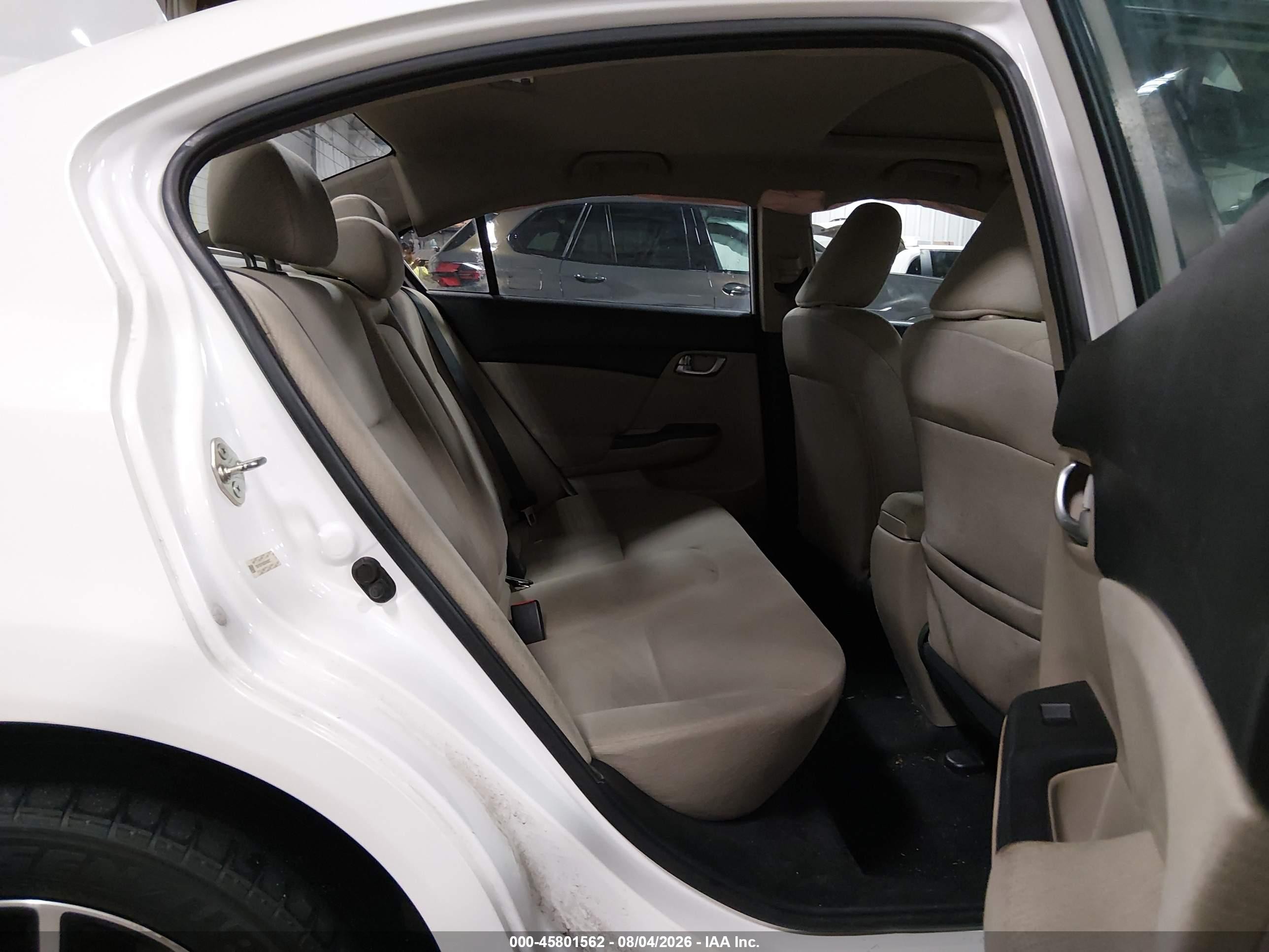 2013 Honda Civic Ex Белый vin: 19XFB2F85DE090921