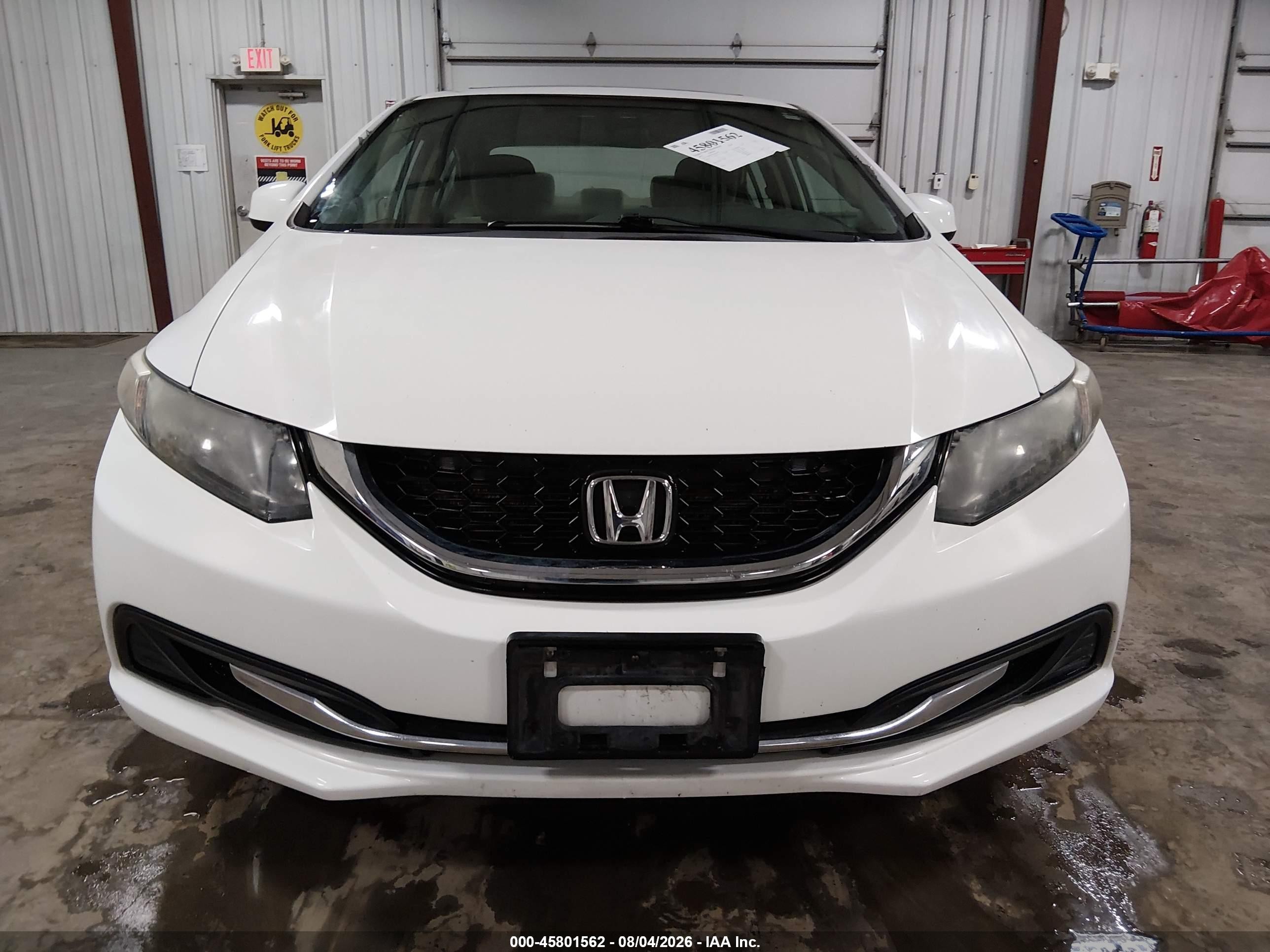 2013 Honda Civic Ex Белый vin: 19XFB2F85DE090921