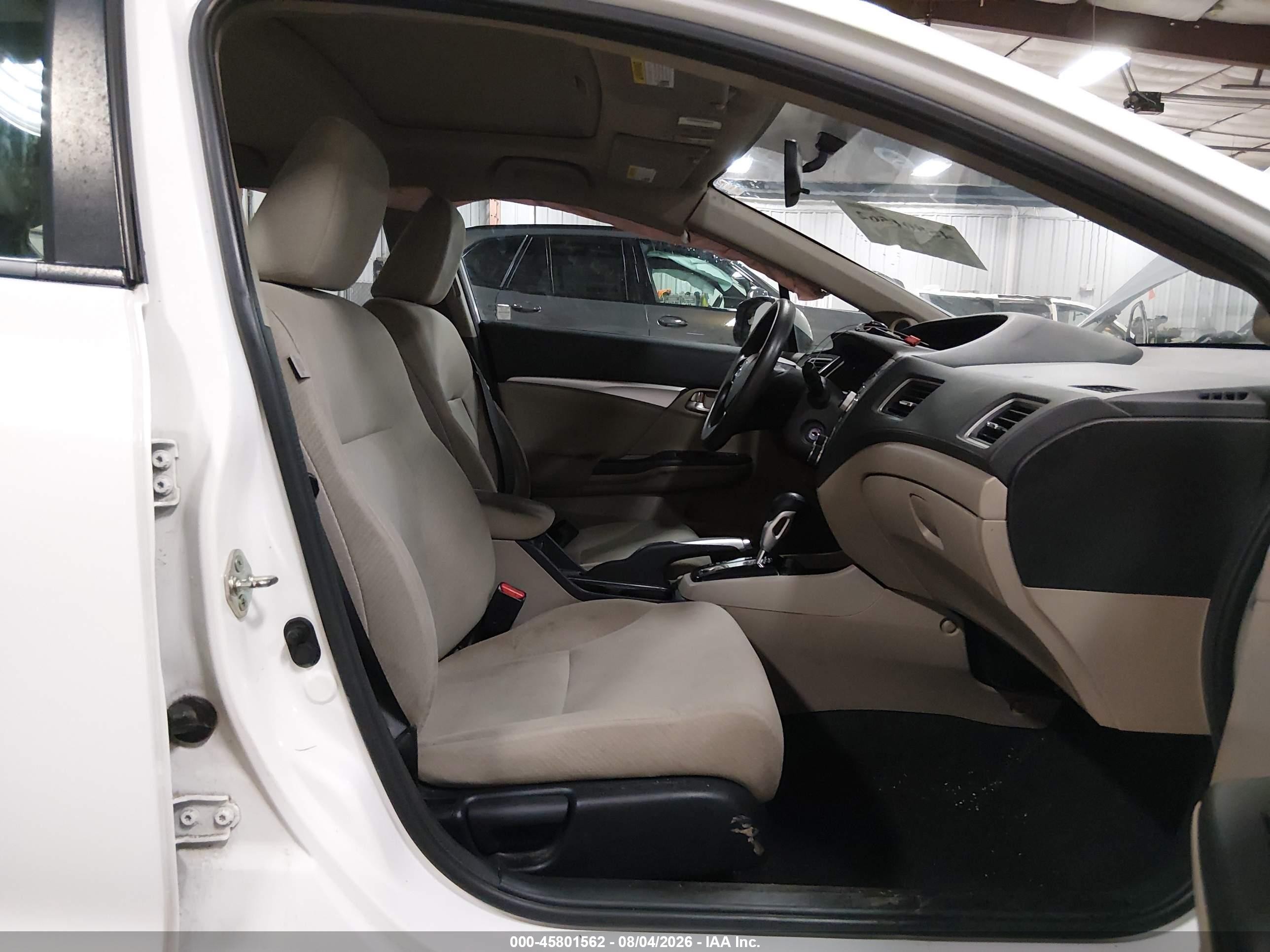 2013 Honda Civic Ex Белый vin: 19XFB2F85DE090921