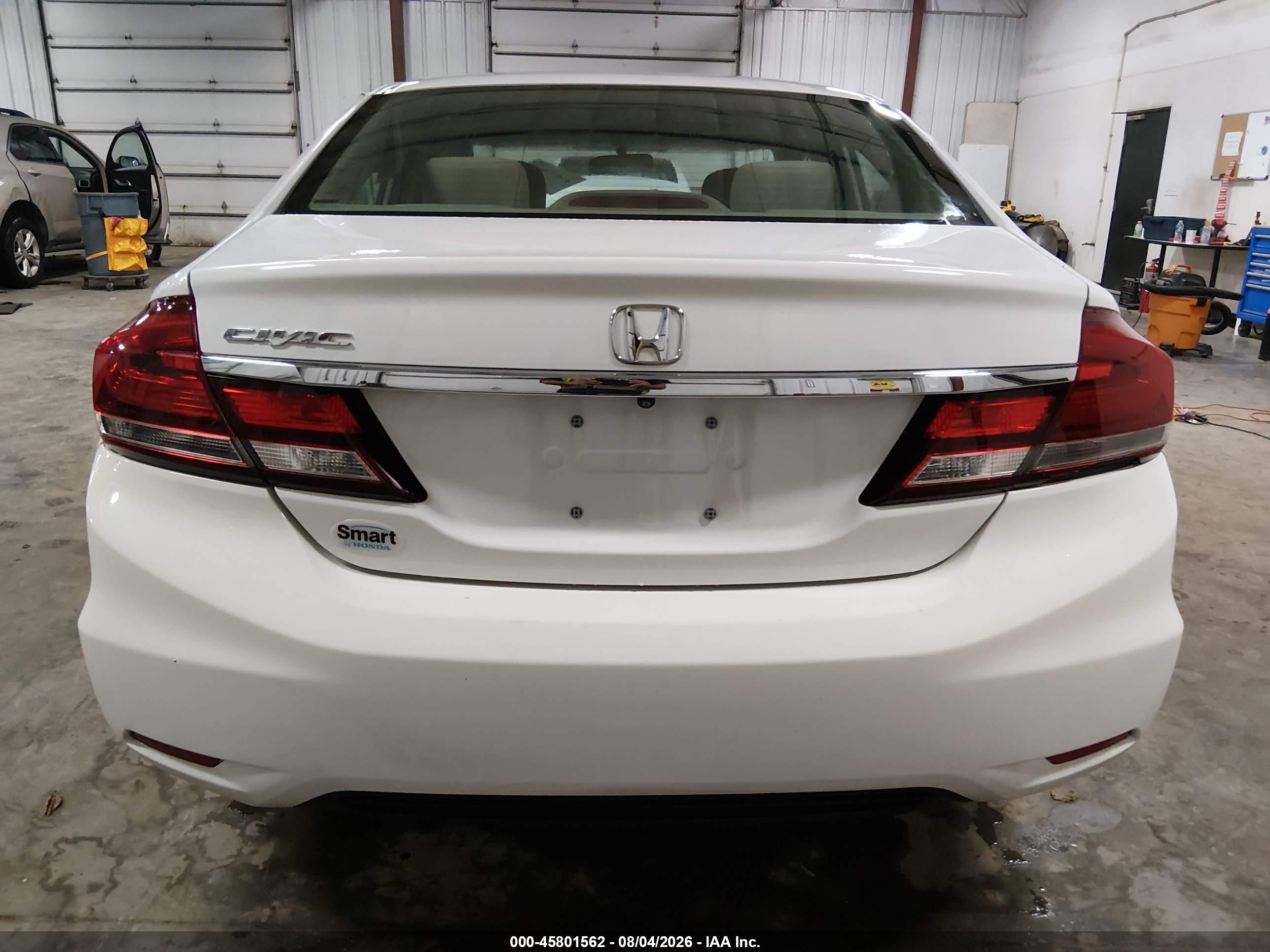2013 Honda Civic Ex Белый vin: 19XFB2F85DE090921