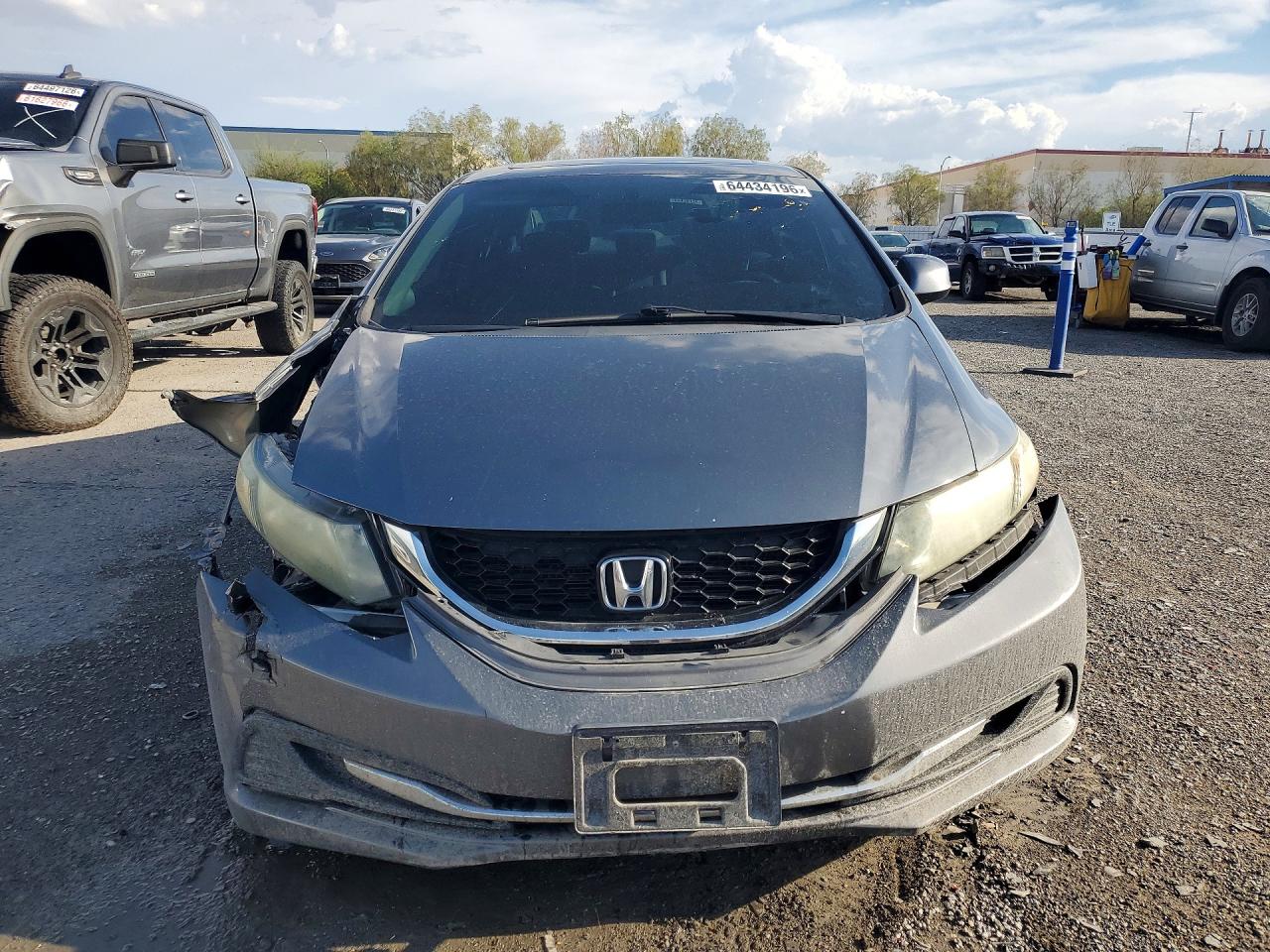 2013 Honda Civic Ex Silver vin: 19XFB2F85DE201578