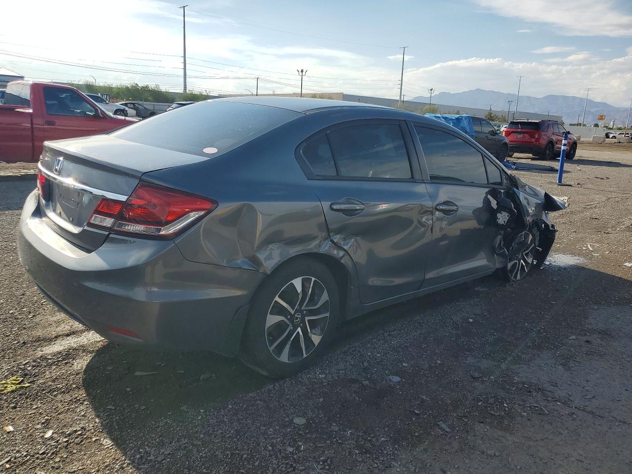 2013 Honda Civic Ex Silver vin: 19XFB2F85DE201578