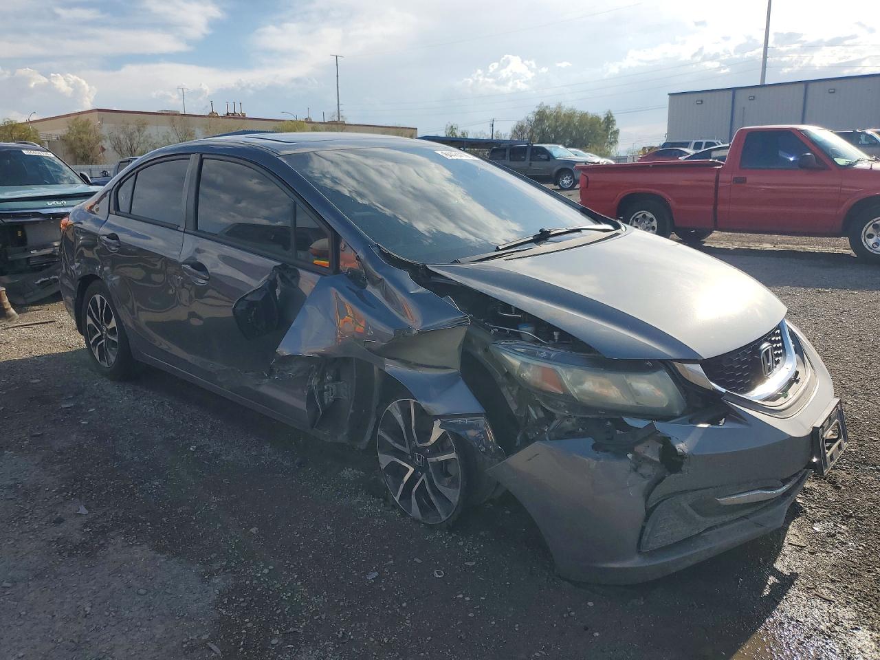 2013 Honda Civic Ex Silver vin: 19XFB2F85DE201578