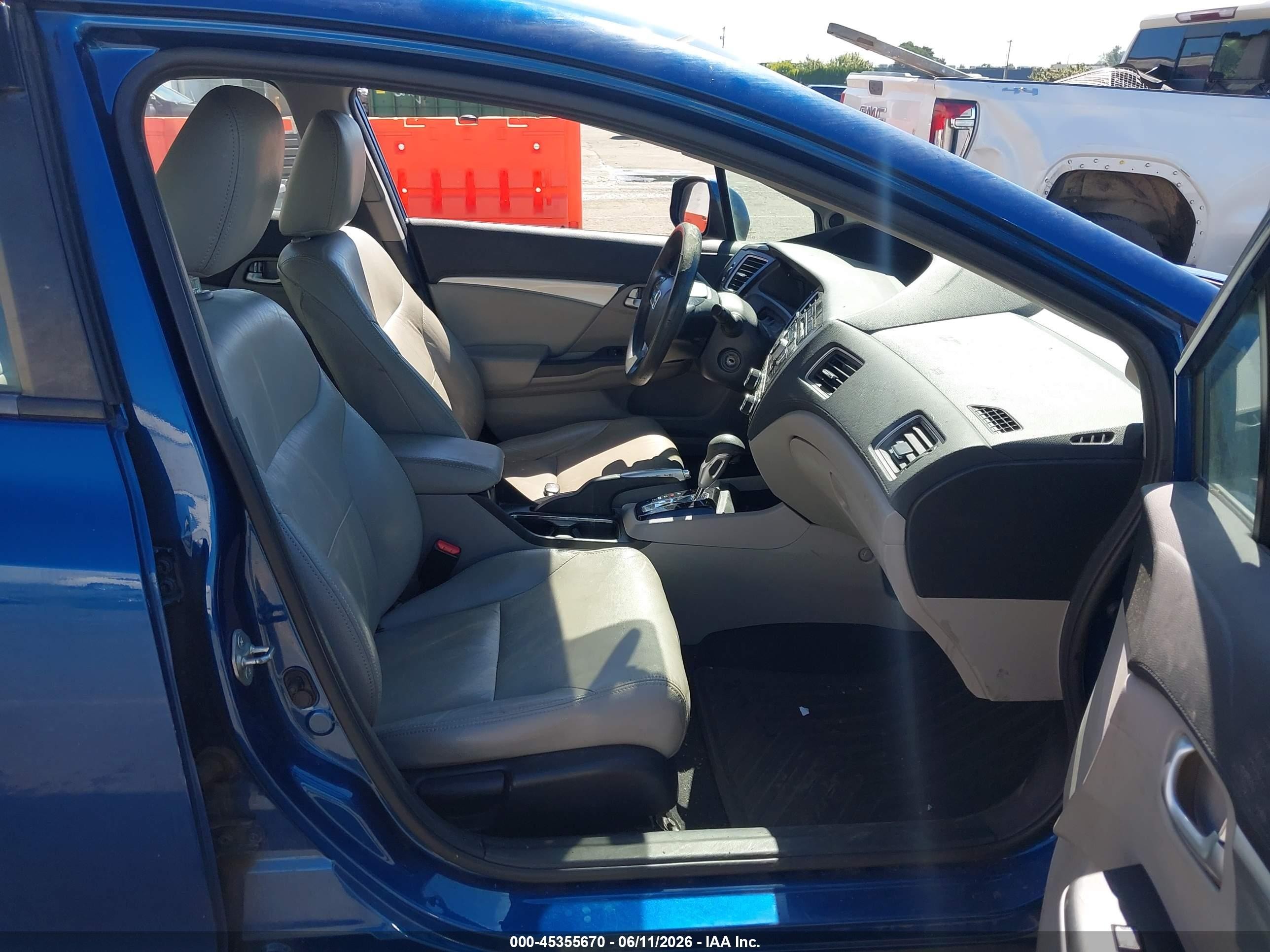 2013 Honda Civic Ex Blue vin: 19XFB2F85DE236301