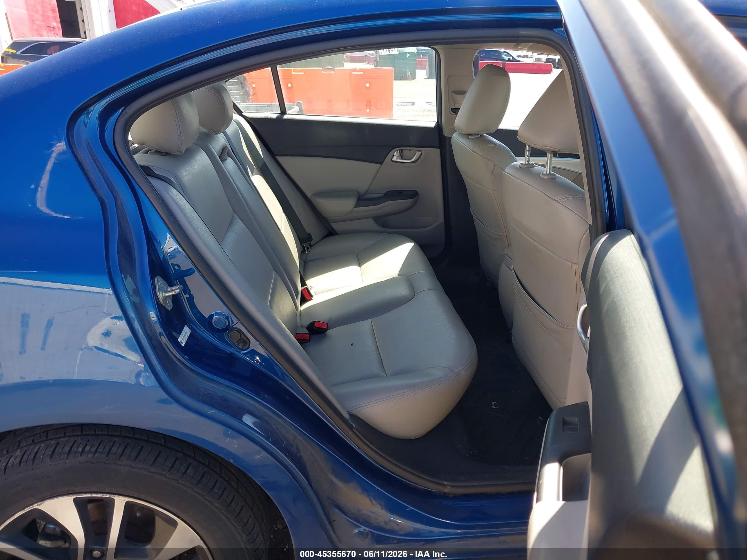2013 Honda Civic Ex Blue vin: 19XFB2F85DE236301