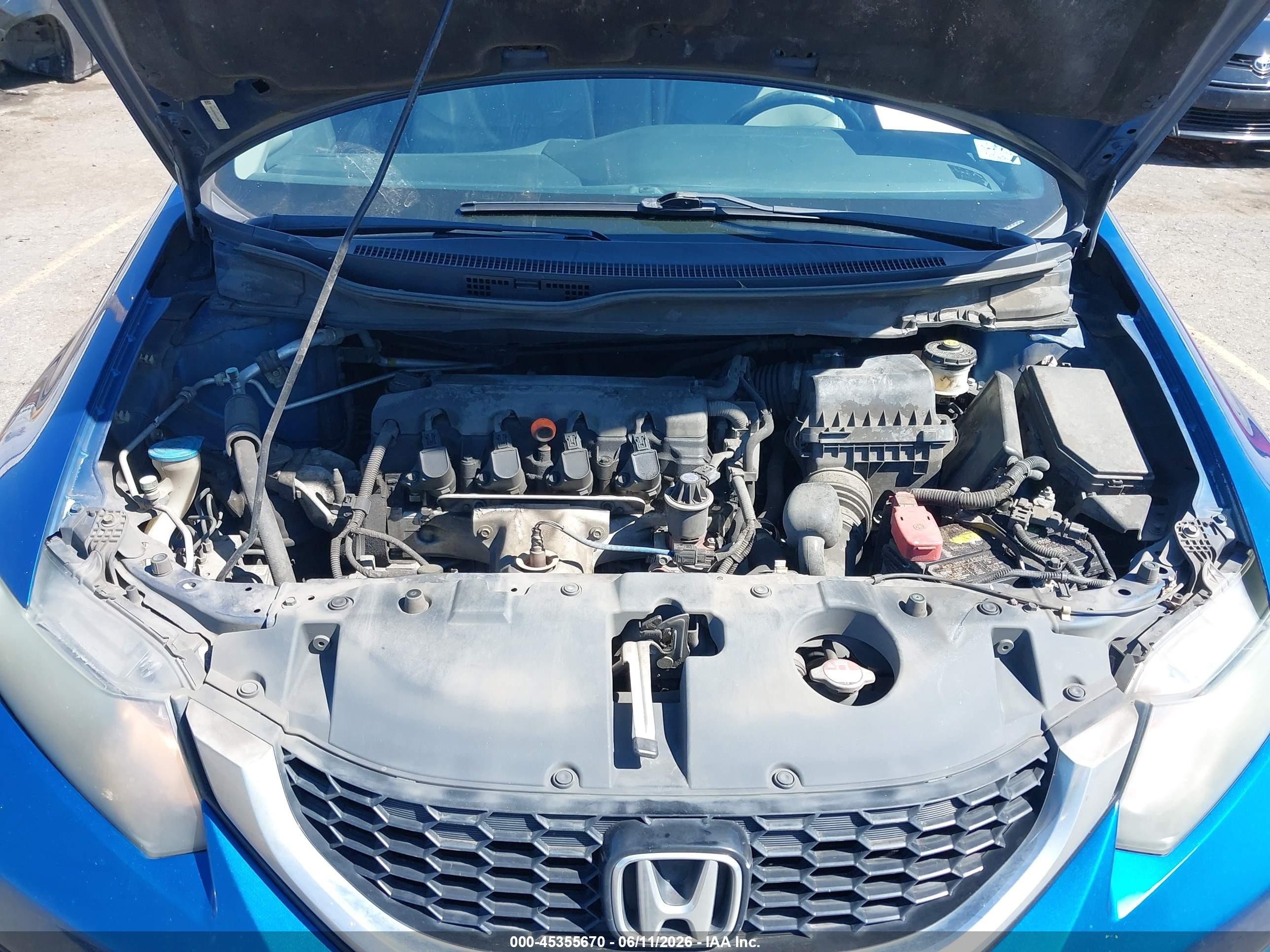 2013 Honda Civic Ex Blue vin: 19XFB2F85DE236301