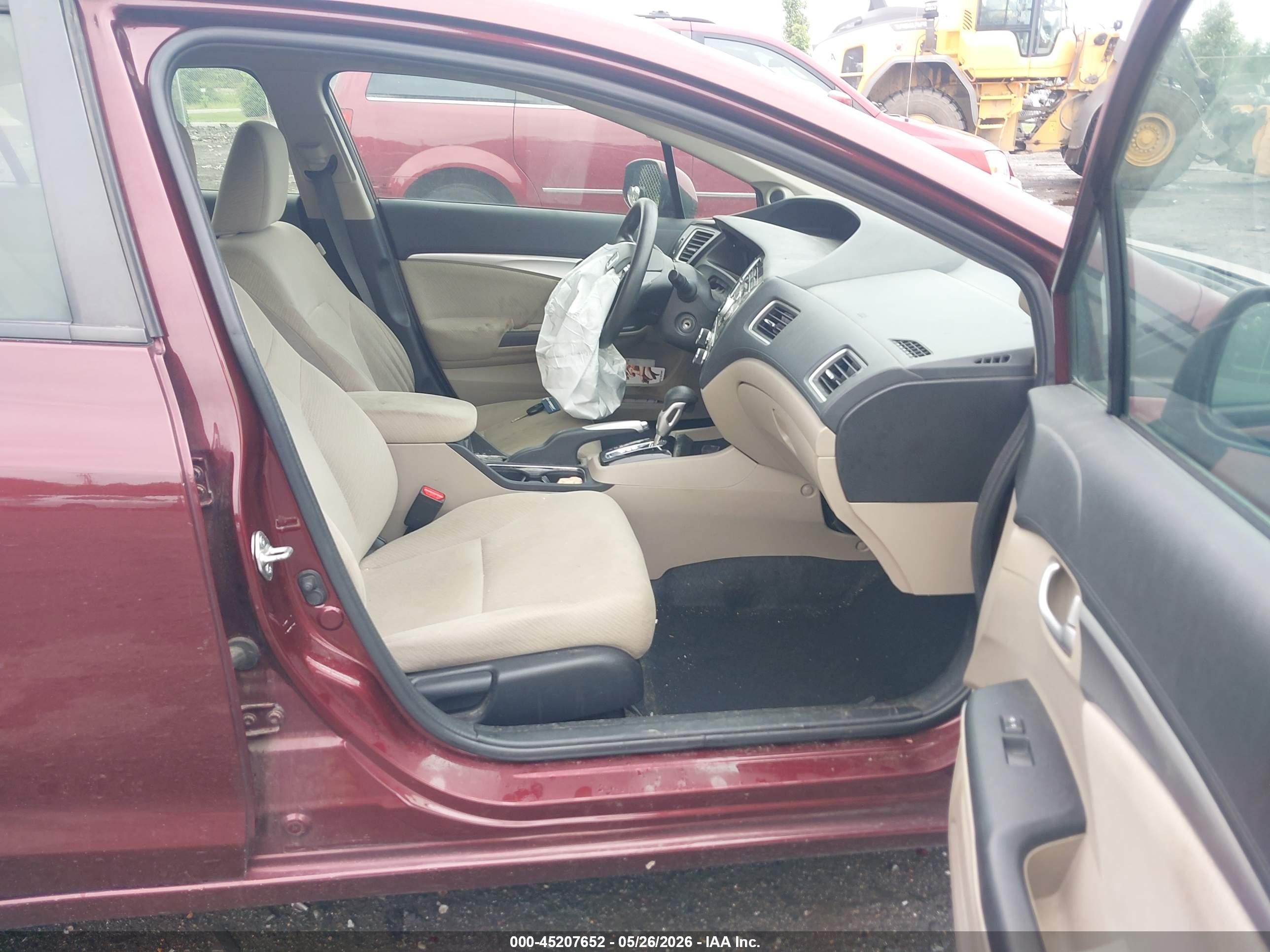 2013 Honda Civic Ex Red vin: 19XFB2F85DE237934