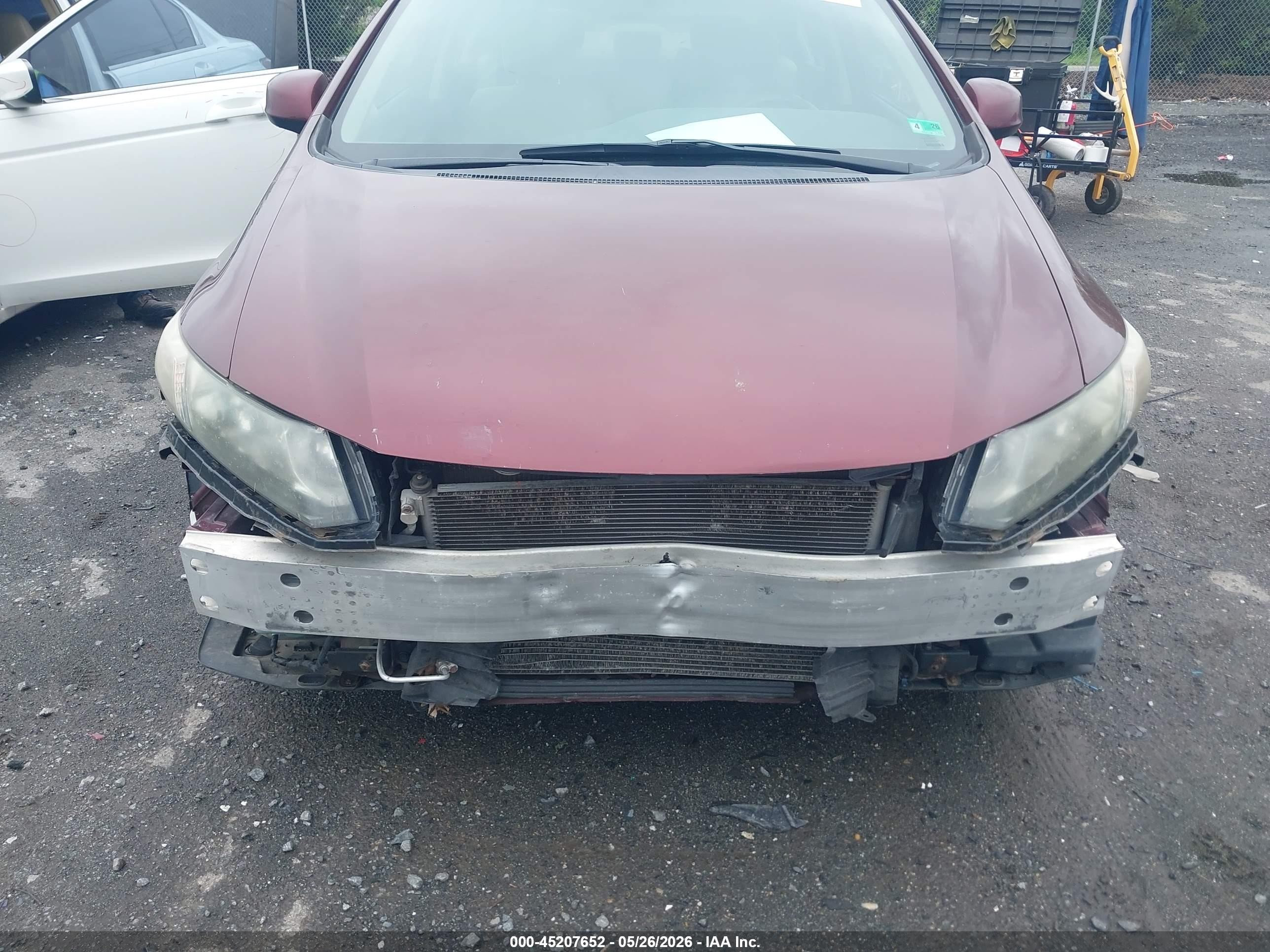 2013 Honda Civic Ex Red vin: 19XFB2F85DE237934
