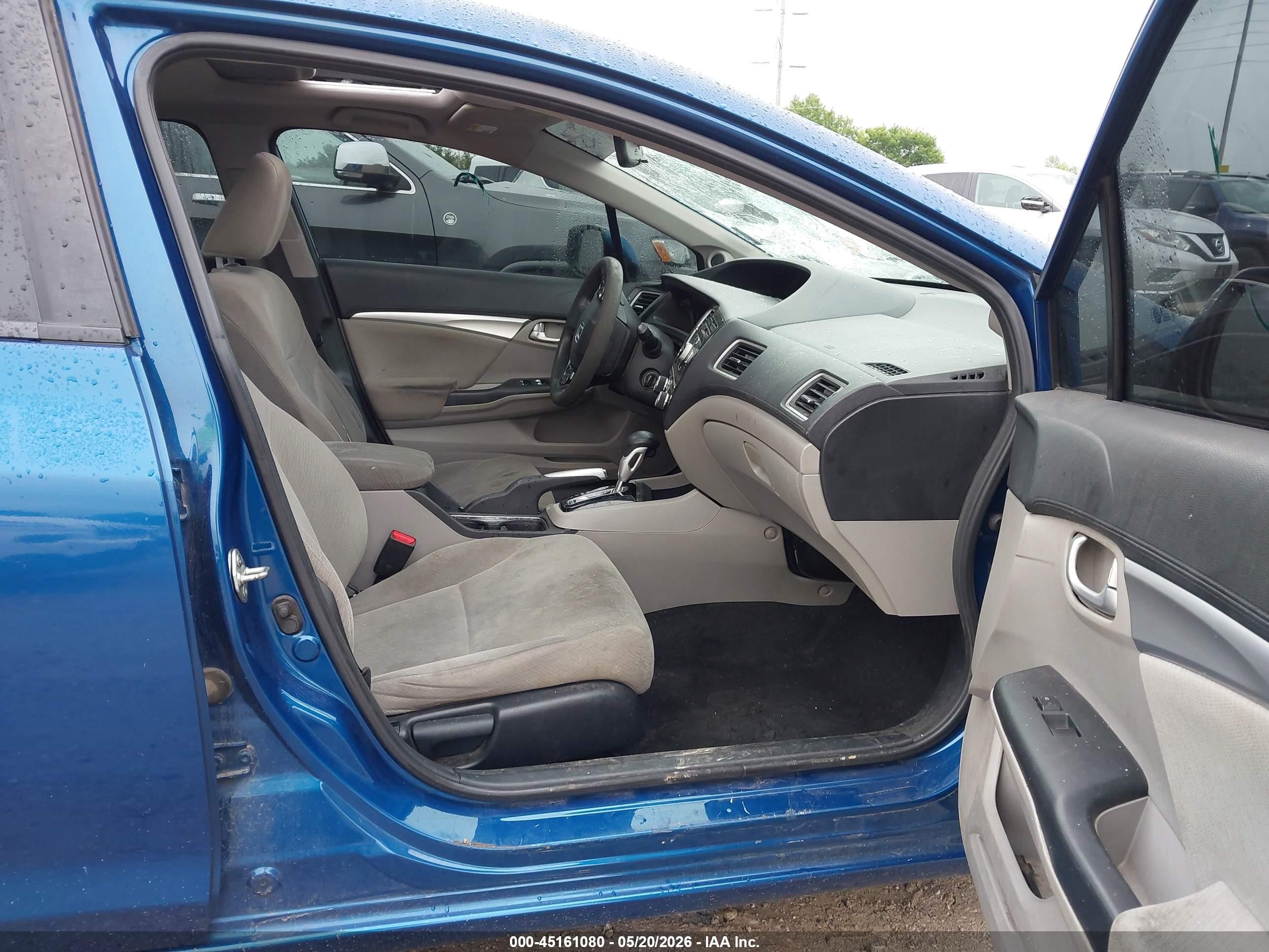 2013 Honda Civic Ex Blue vin: 19XFB2F85DE251266