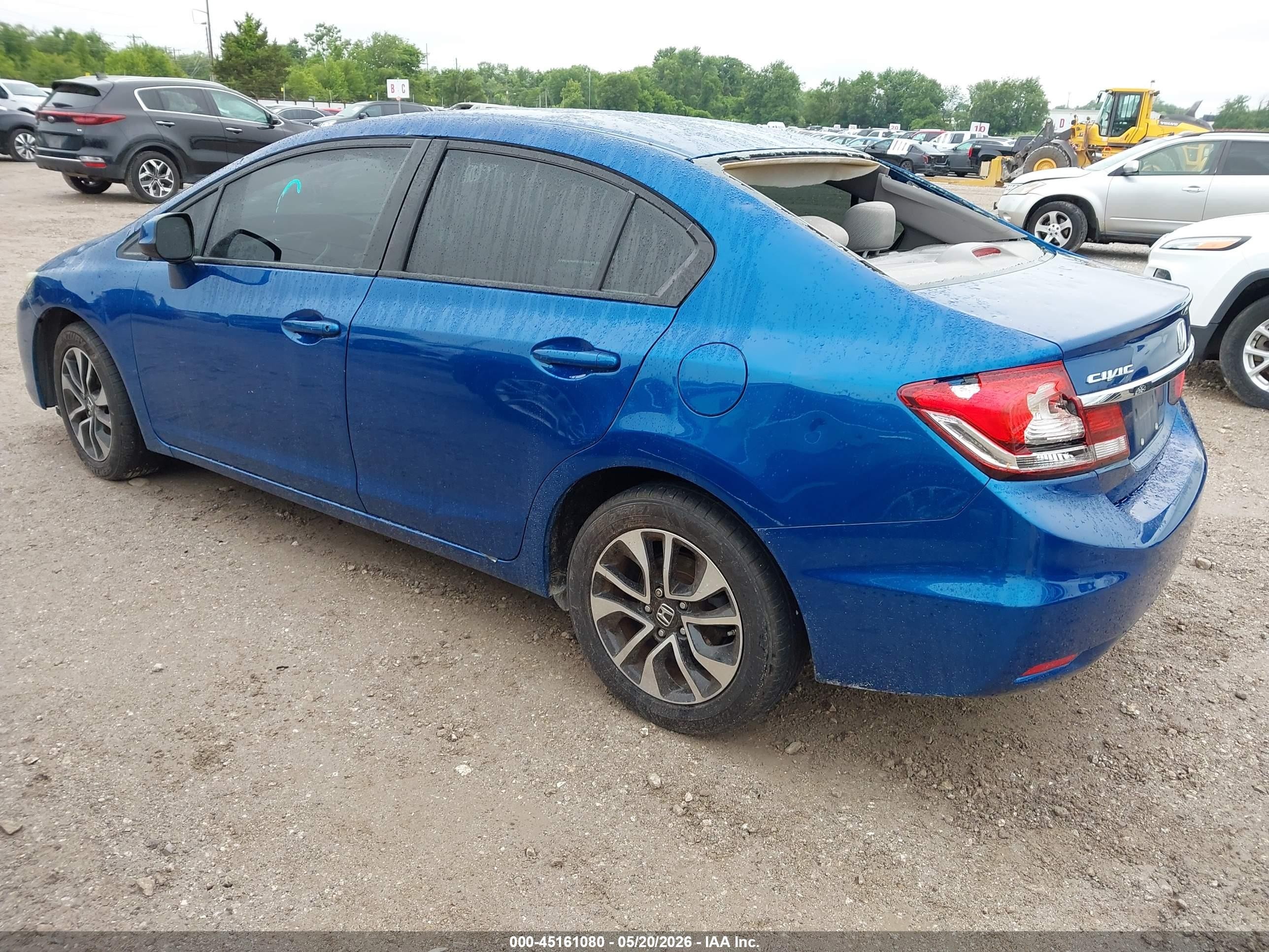 2013 Honda Civic Ex Blue vin: 19XFB2F85DE251266