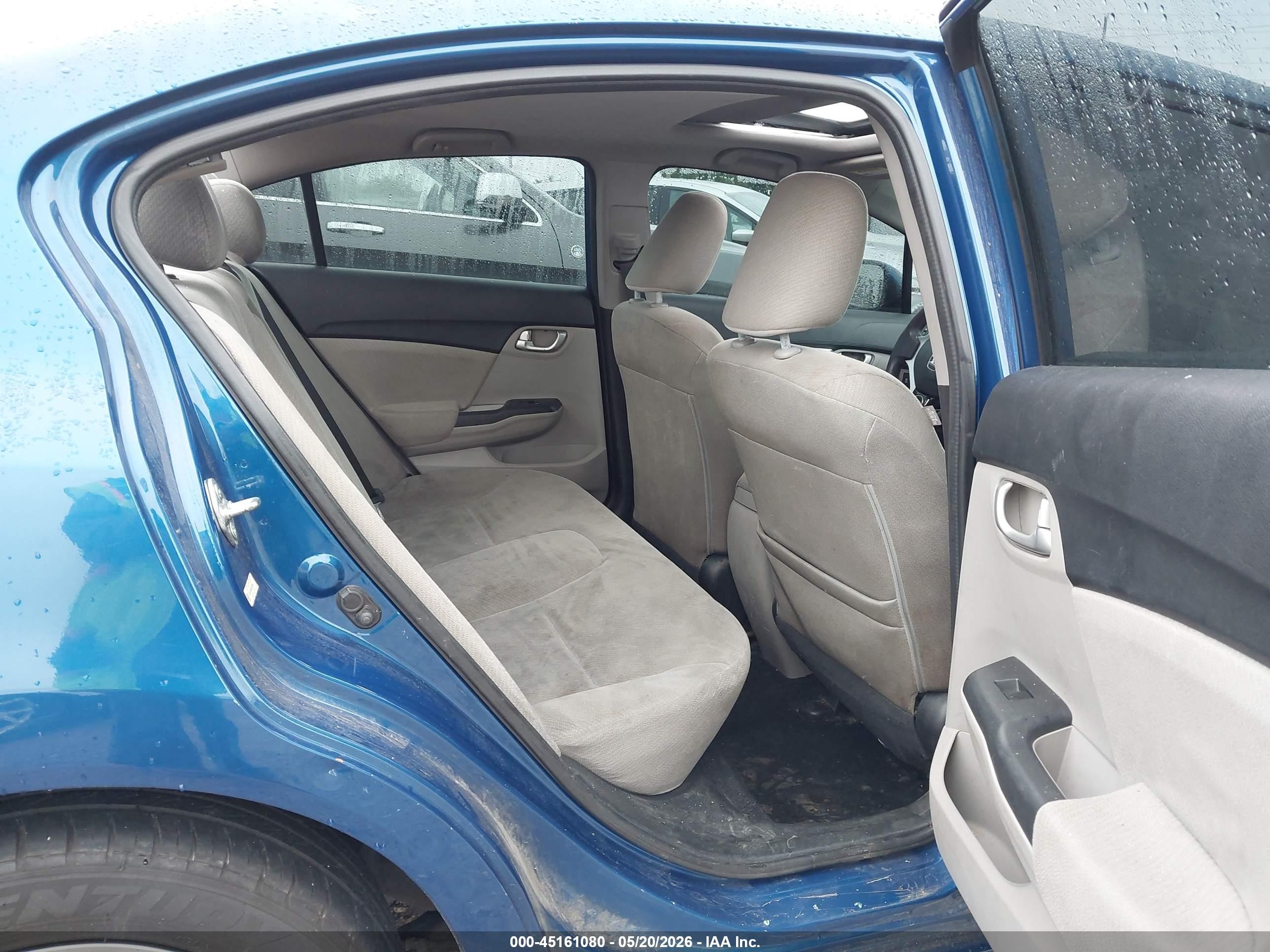 2013 Honda Civic Ex Blue vin: 19XFB2F85DE251266