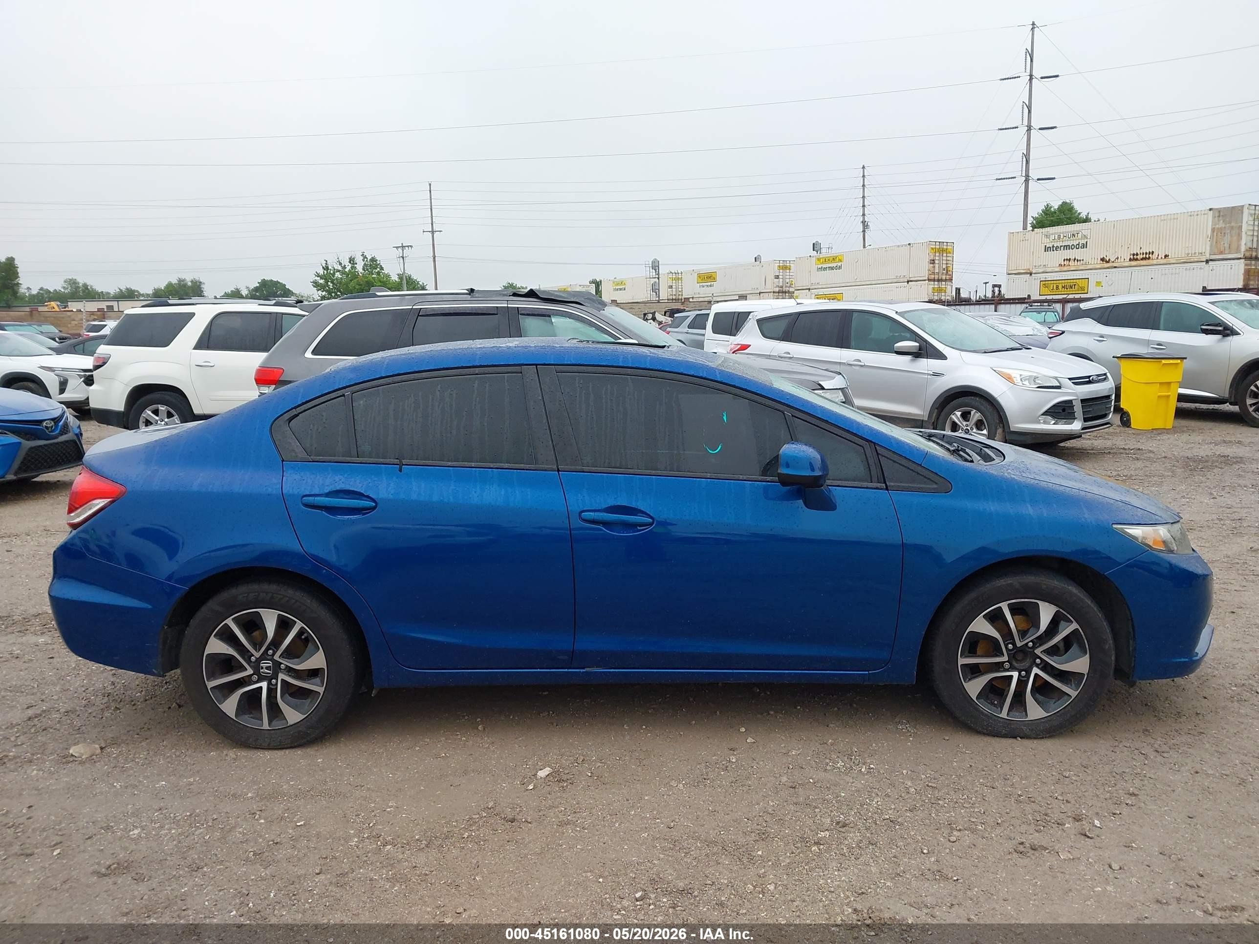 2013 Honda Civic Ex Blue vin: 19XFB2F85DE251266