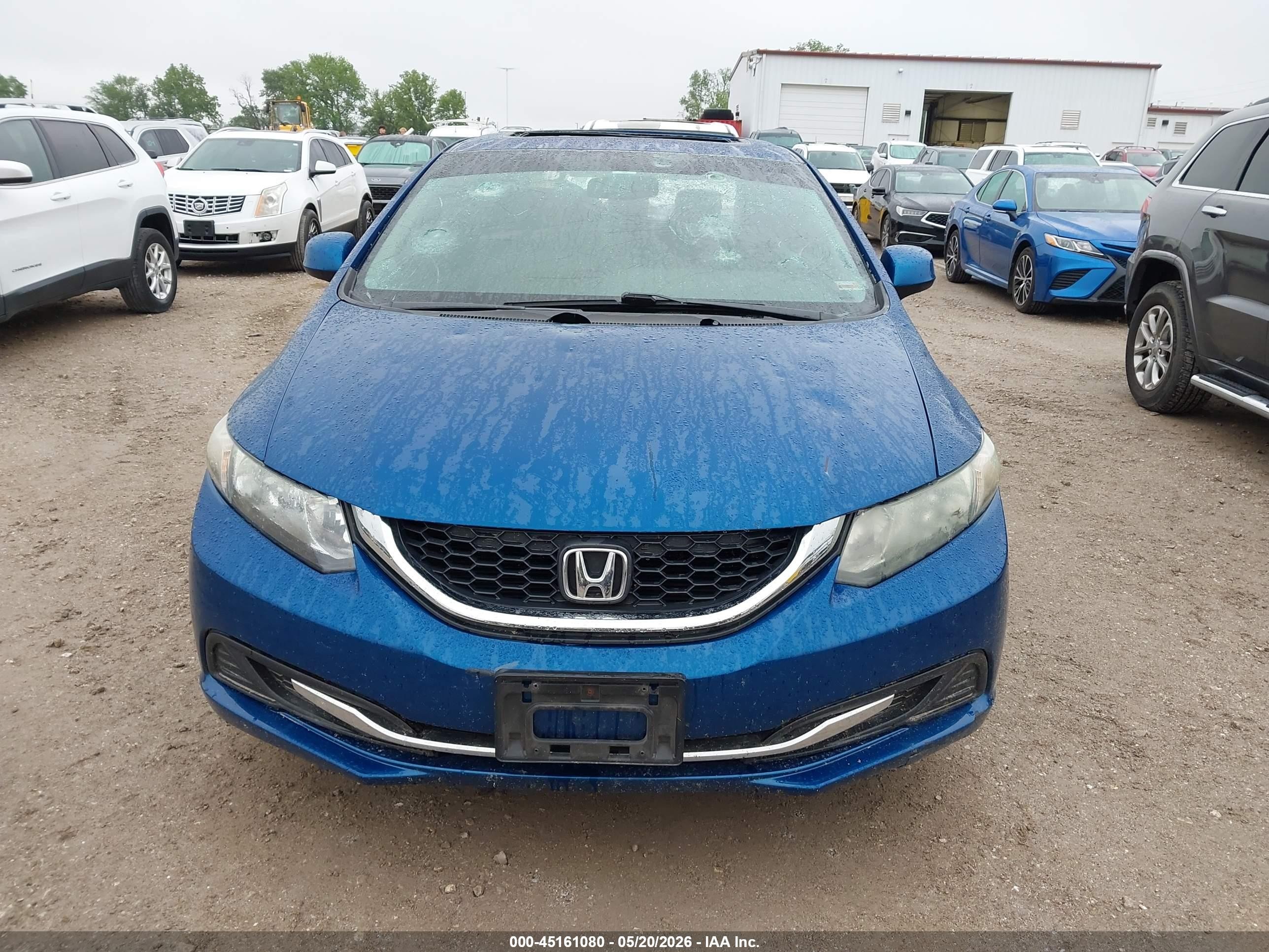 2013 Honda Civic Ex Blue vin: 19XFB2F85DE251266