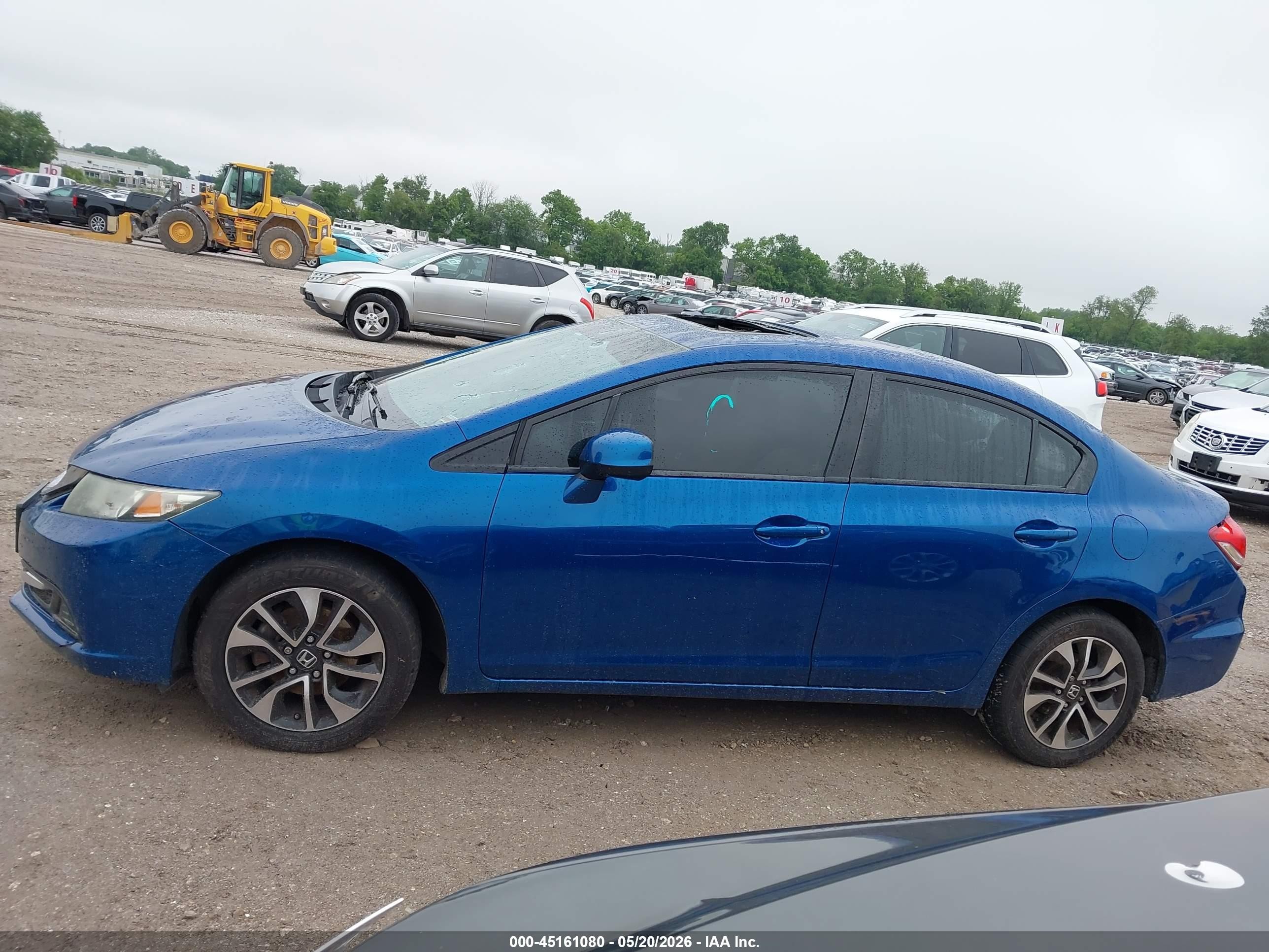 2013 Honda Civic Ex Blue vin: 19XFB2F85DE251266