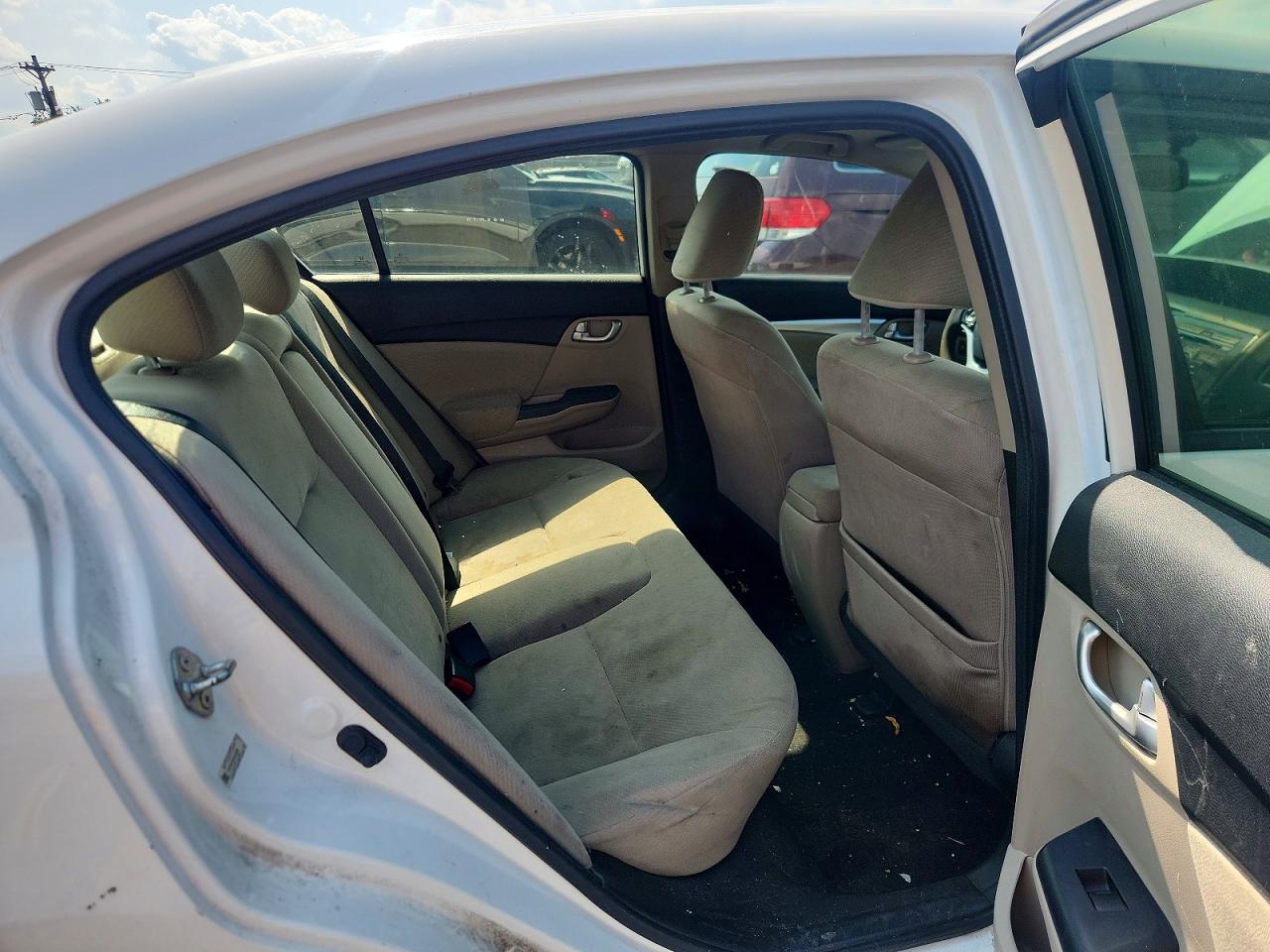 2013 Honda Civic Ex White vin: 19XFB2F85DE252286