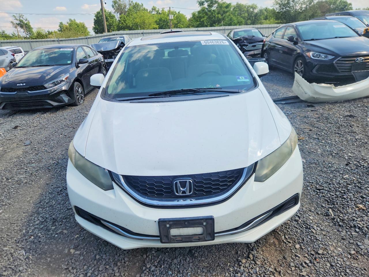 2013 Honda Civic Ex White vin: 19XFB2F85DE252286