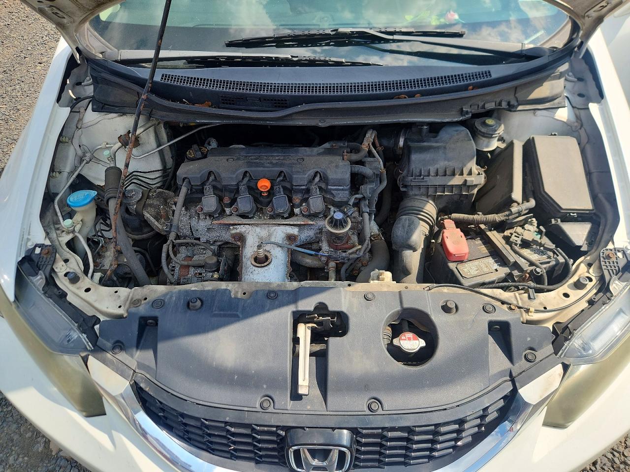2013 Honda Civic Ex White vin: 19XFB2F85DE252286
