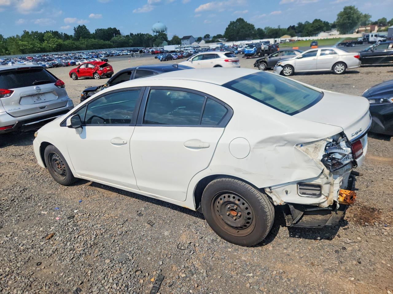 2013 Honda Civic Ex White vin: 19XFB2F85DE252286