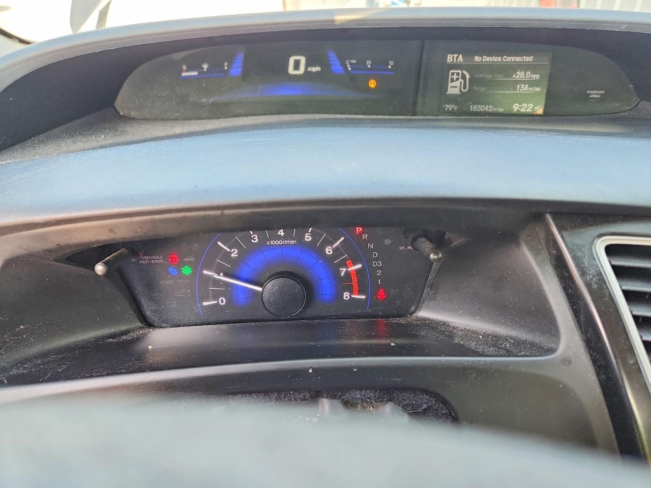 2013 Honda Civic Ex Gray vin: 19XFB2F85DE258265