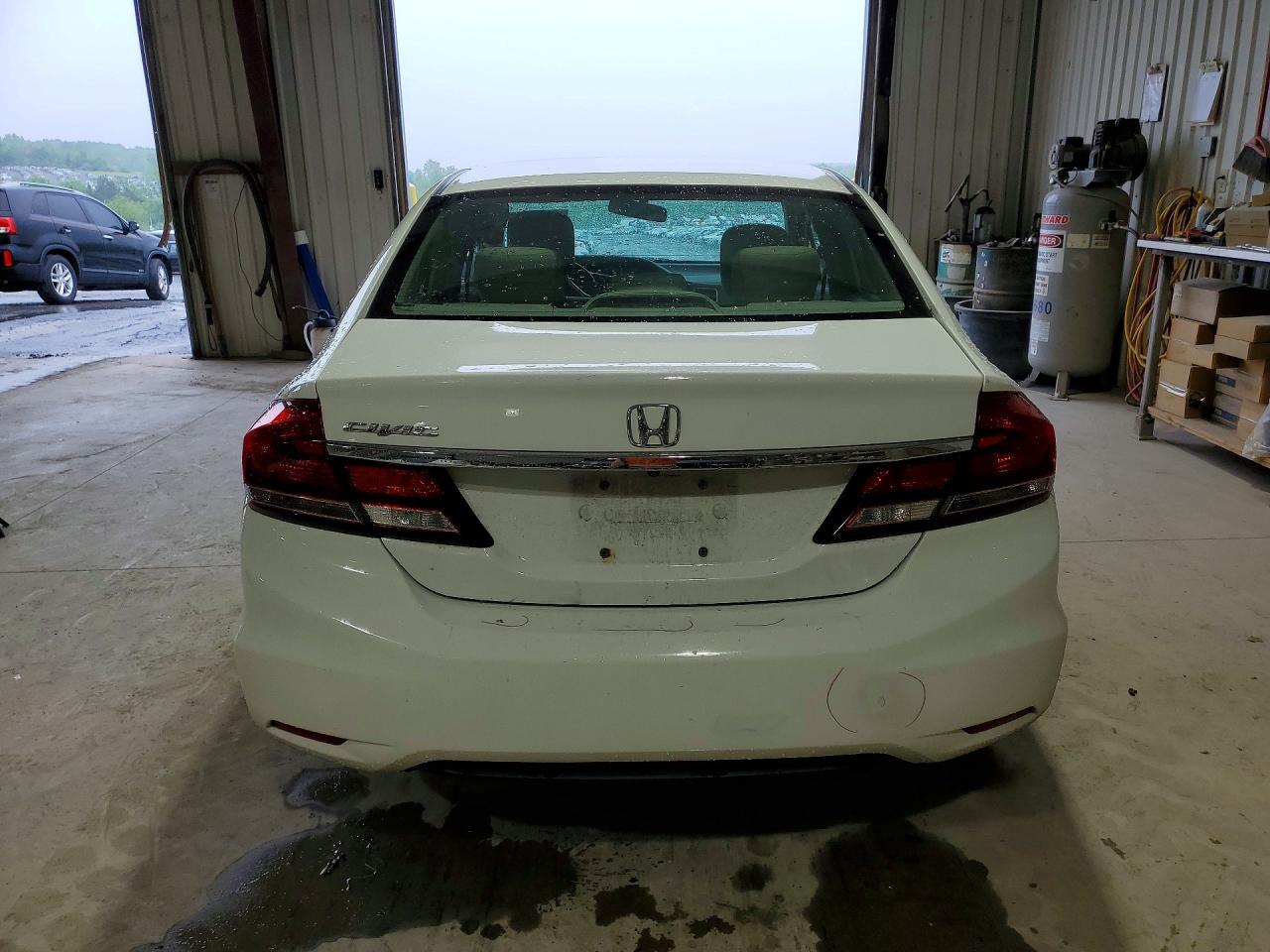 2013 Honda Civic Ex White vin: 19XFB2F85DE268908