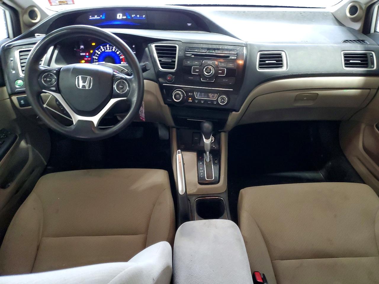 2013 Honda Civic Ex White vin: 19XFB2F85DE268908