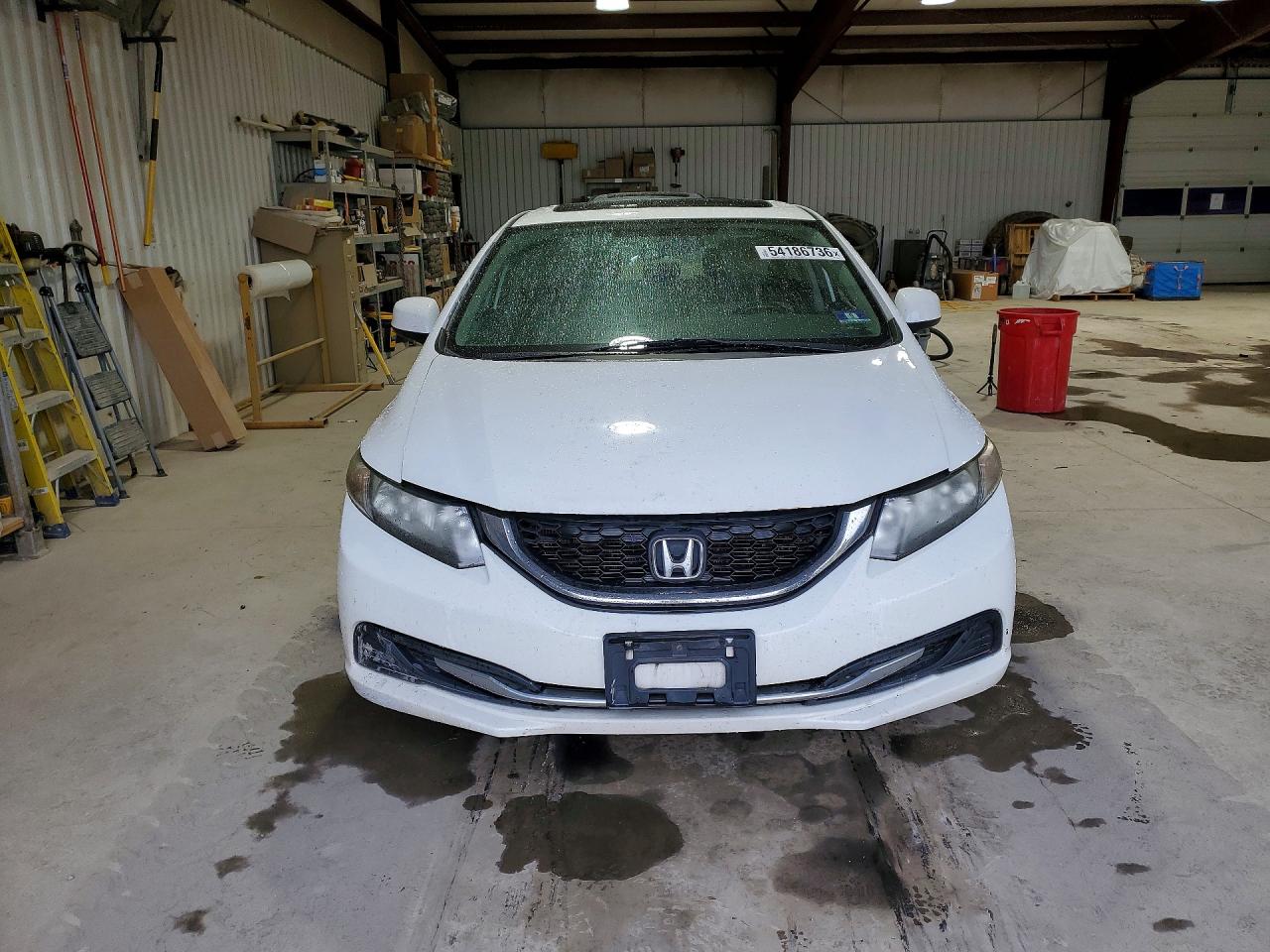 2013 Honda Civic Ex White vin: 19XFB2F85DE268908