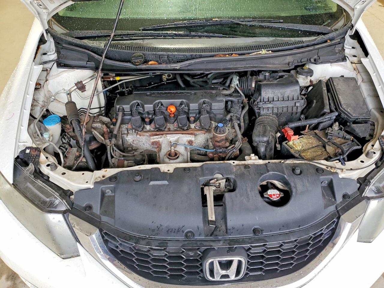 2013 Honda Civic Ex White vin: 19XFB2F85DE268908