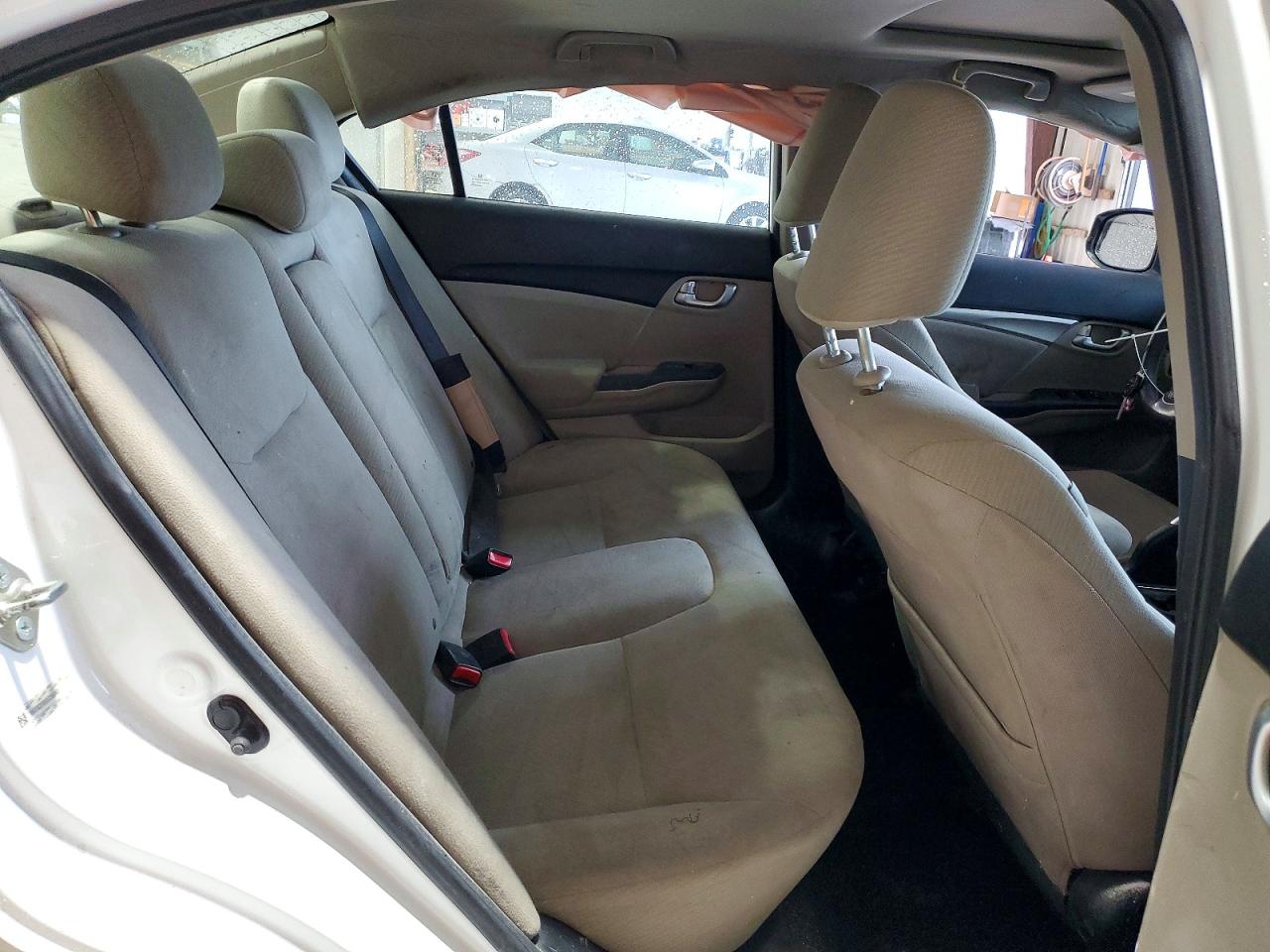 2013 Honda Civic Ex White vin: 19XFB2F85DE268908