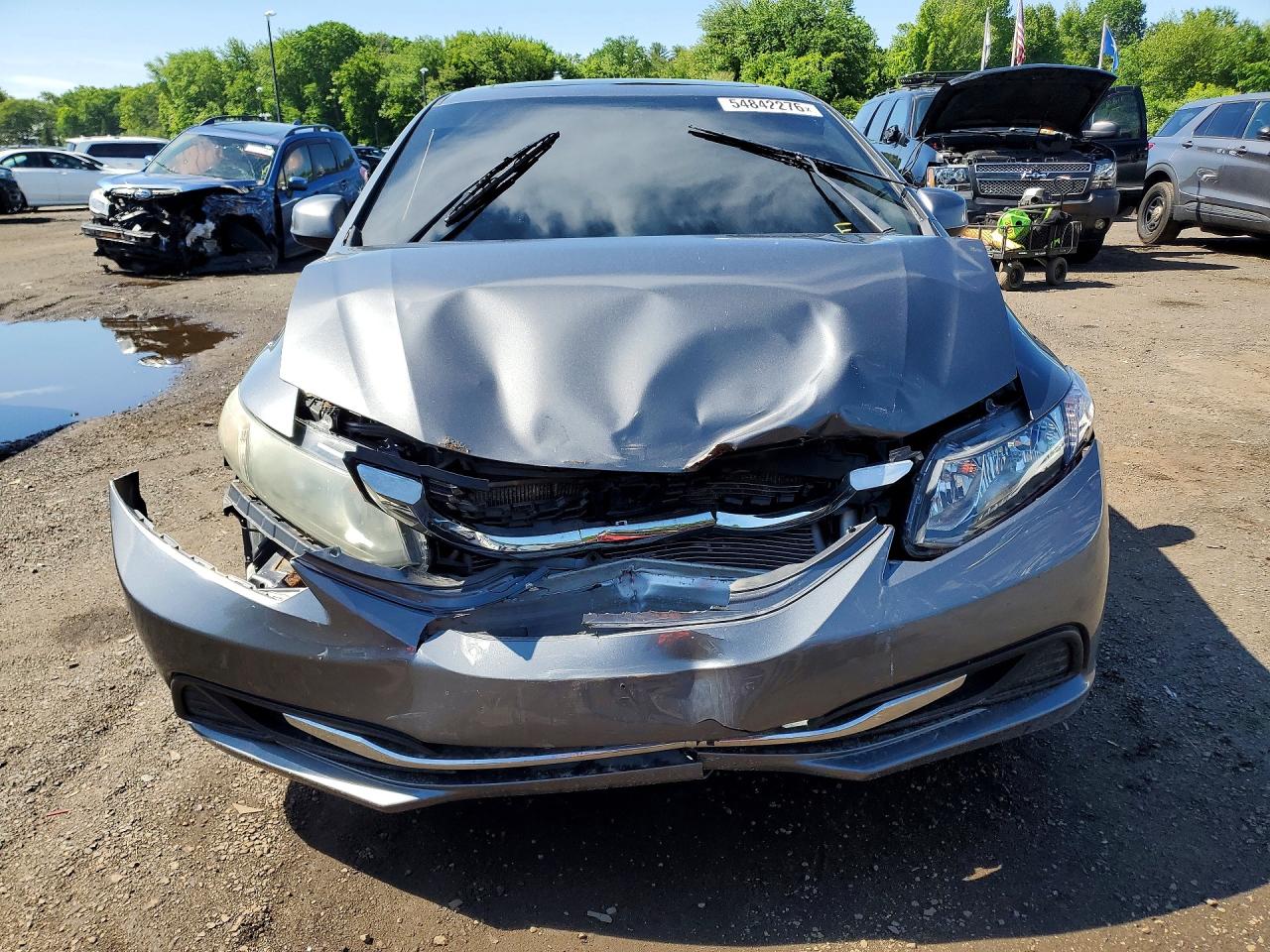 2013 Honda Civic Ex Gray vin: 19XFB2F85DE275423