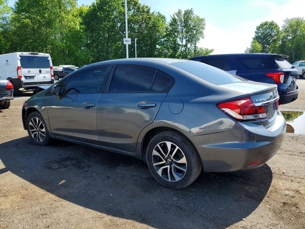 2013 Honda Civic Ex Gray vin: 19XFB2F85DE275423