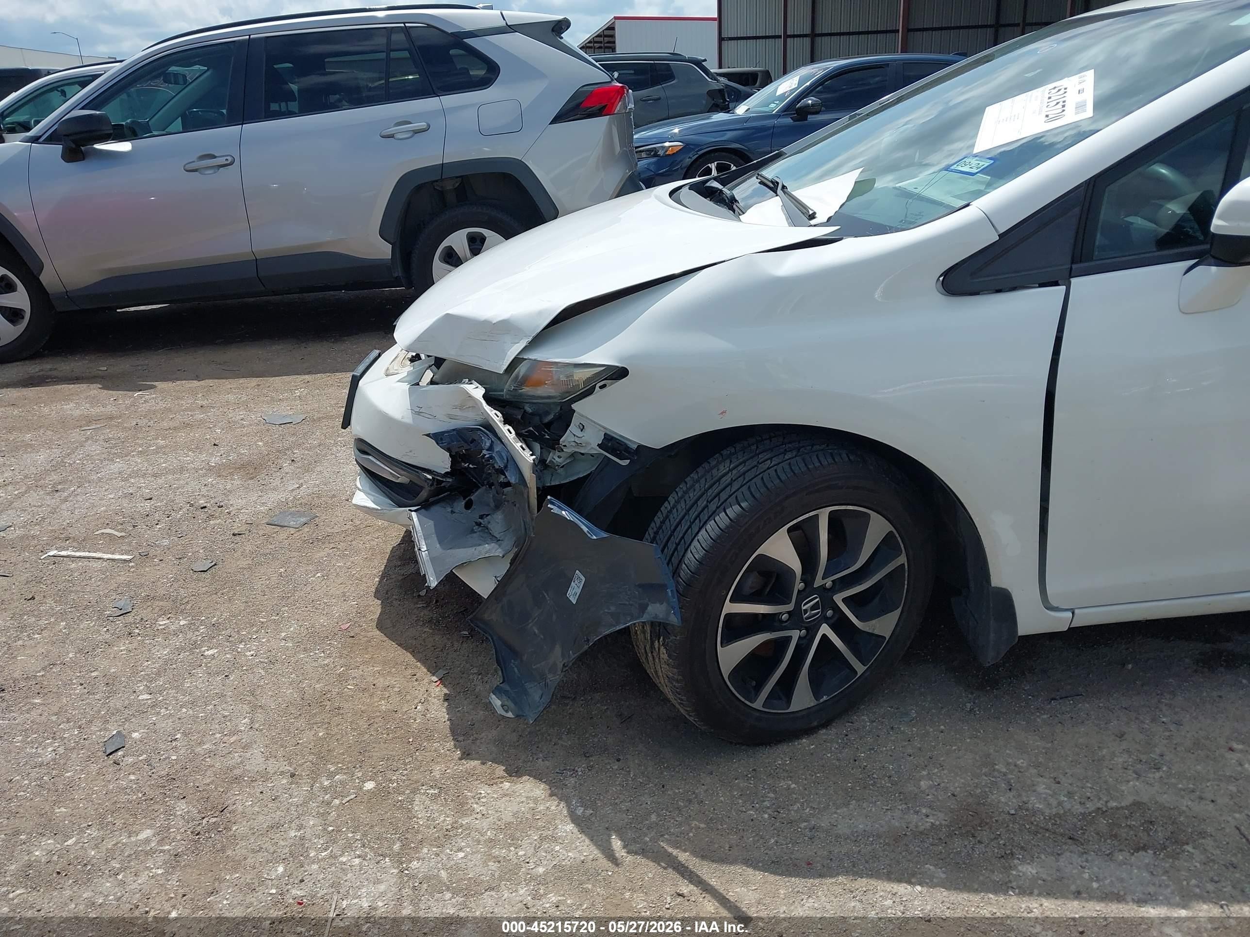 2014 Honda Civic Ex White vin: 19XFB2F85EE000636