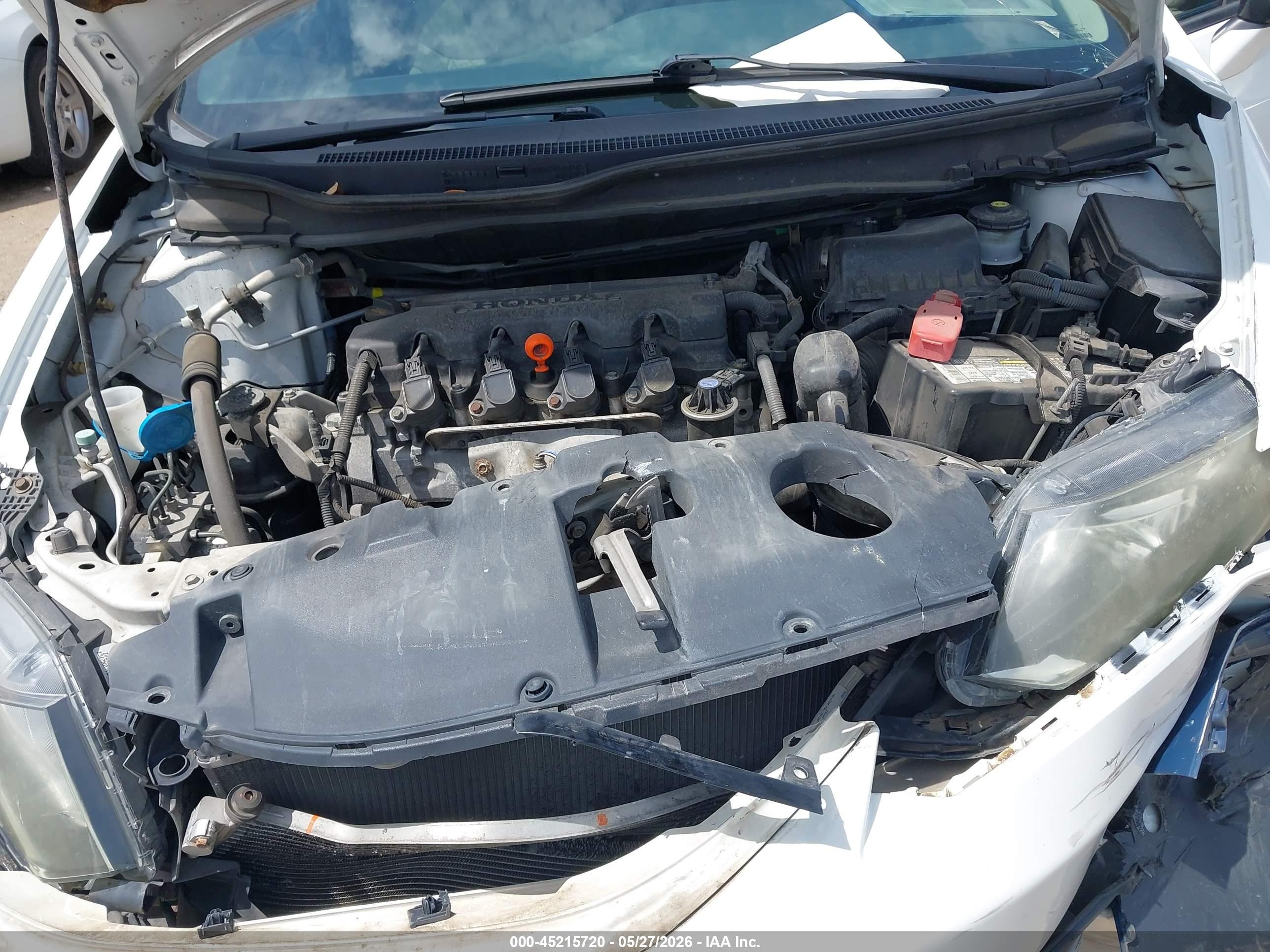2014 Honda Civic Ex White vin: 19XFB2F85EE000636