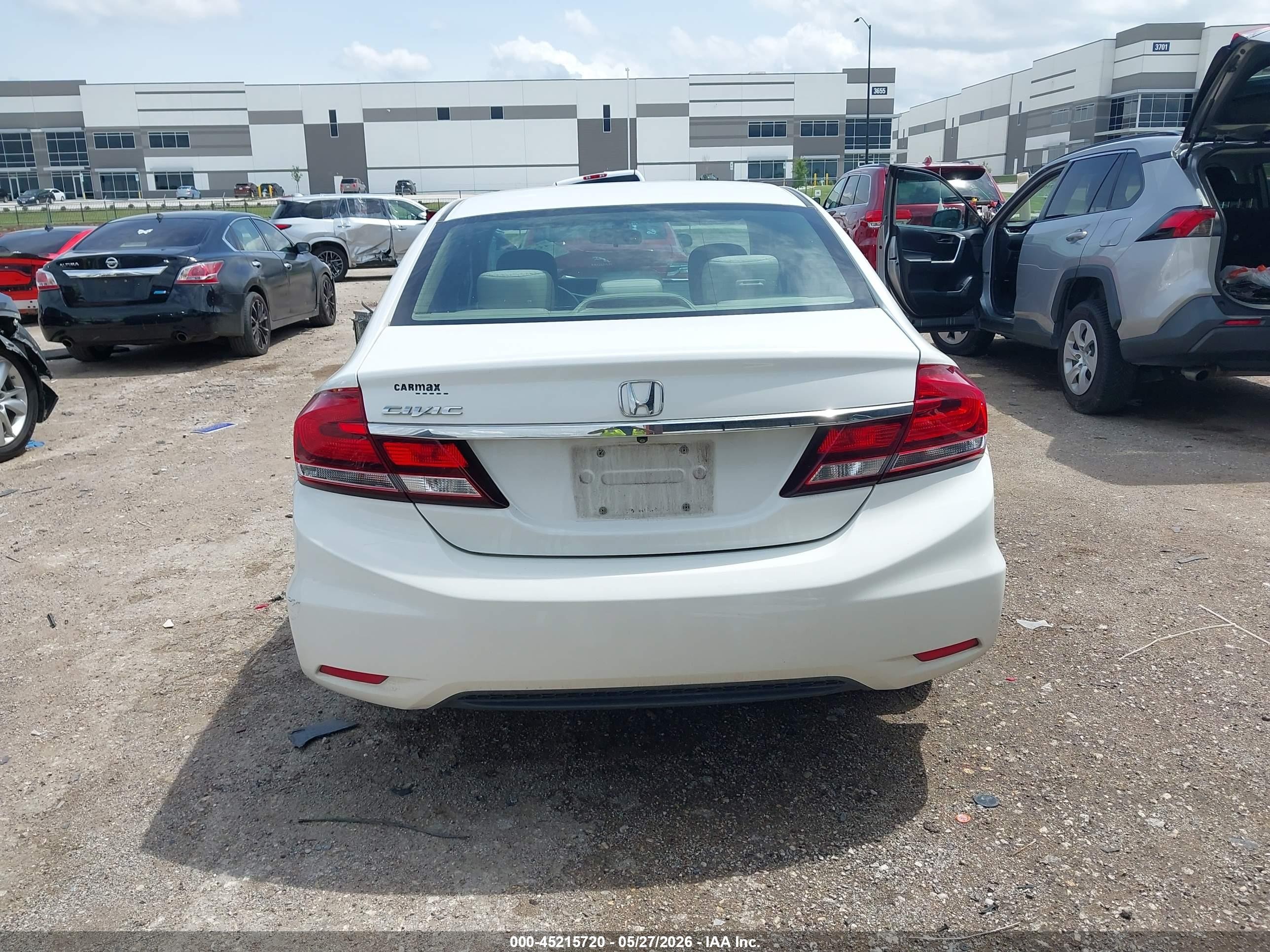 2014 Honda Civic Ex White vin: 19XFB2F85EE000636