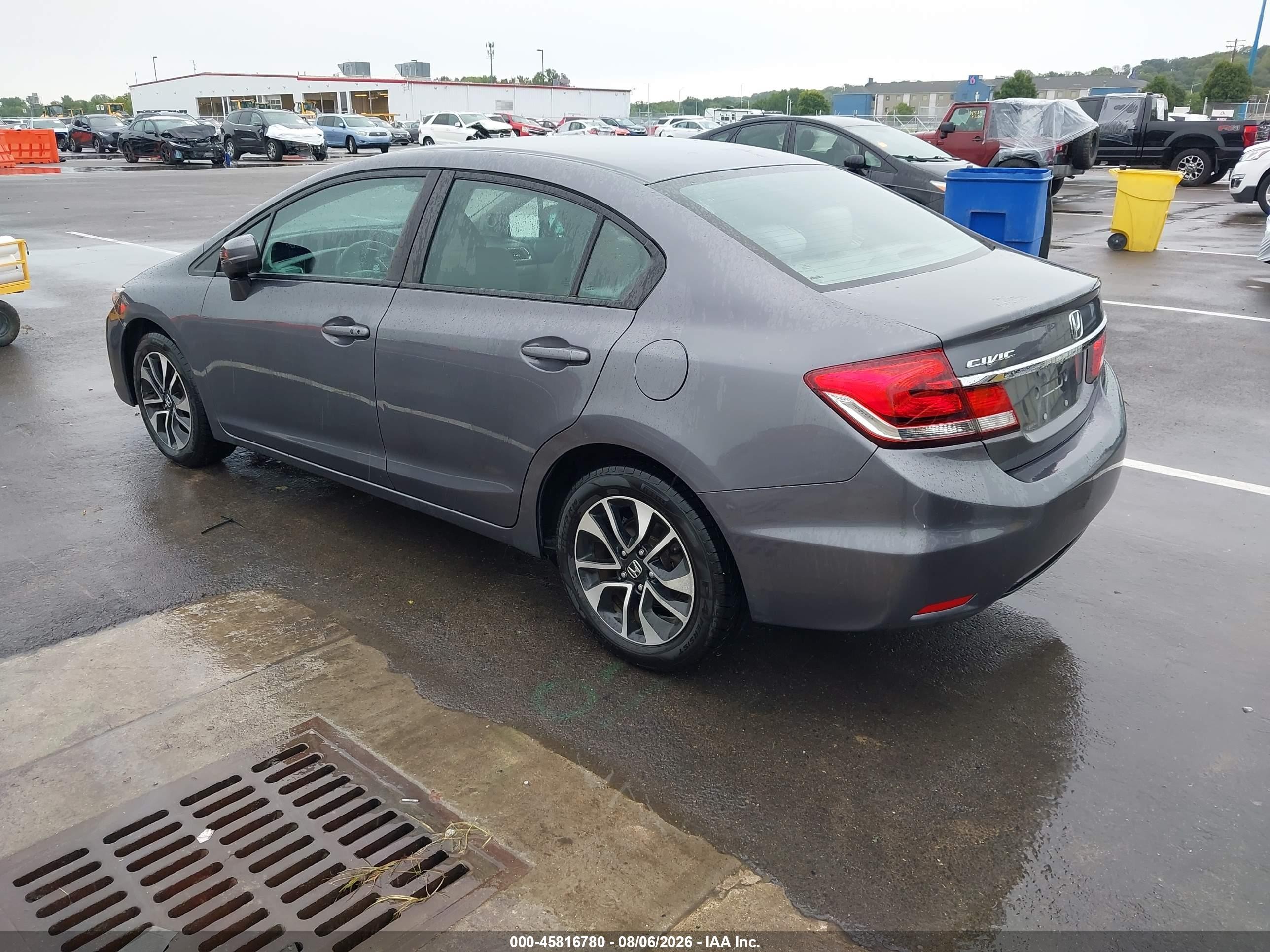 2014 Honda Civic Ex Gray vin: 19XFB2F85EE005934