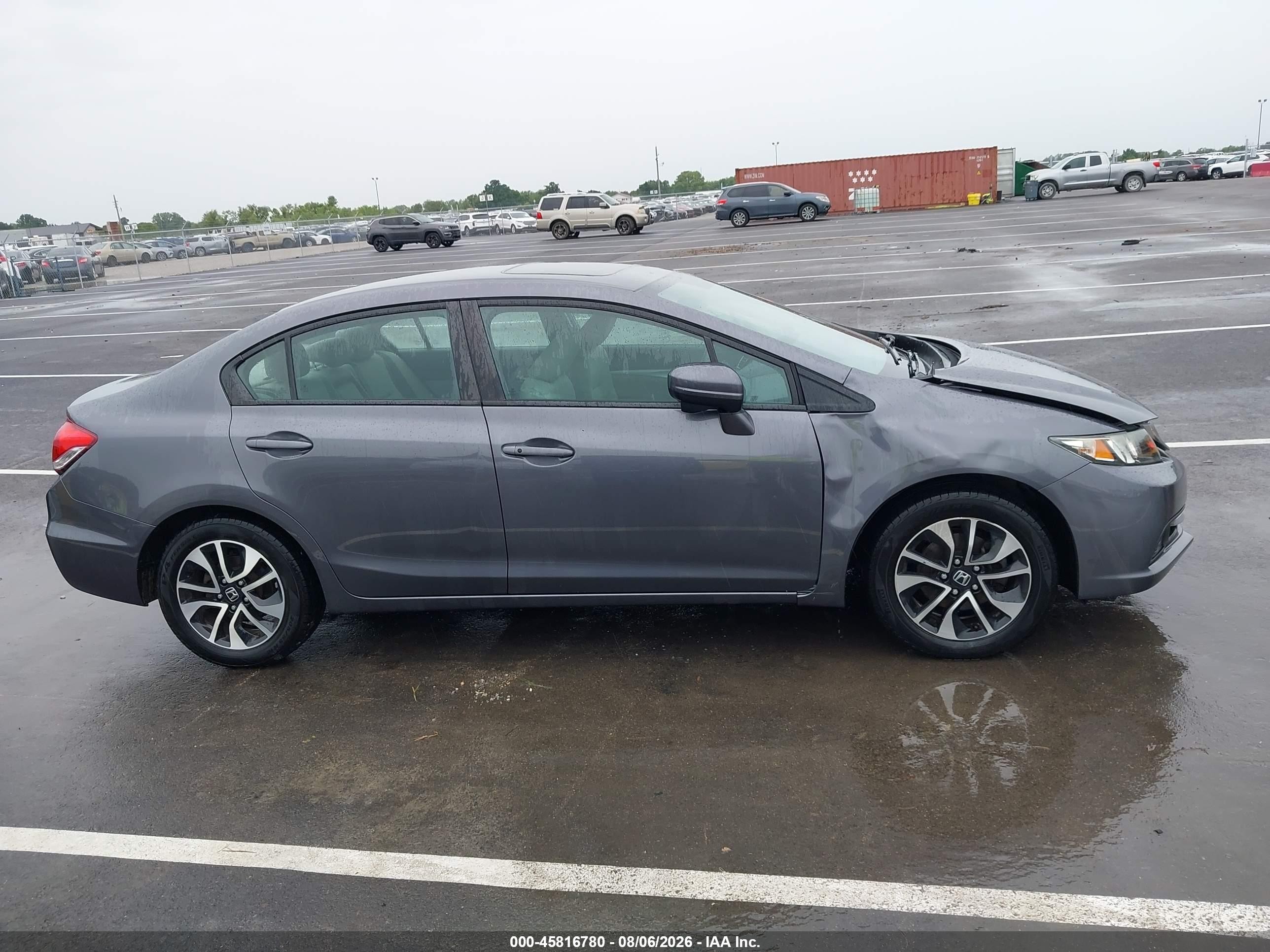 2014 Honda Civic Ex Gray vin: 19XFB2F85EE005934