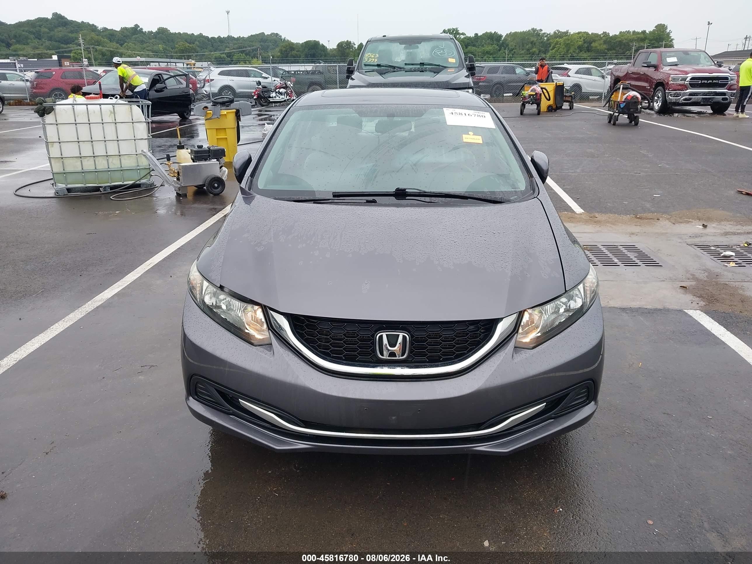 2014 Honda Civic Ex Gray vin: 19XFB2F85EE005934