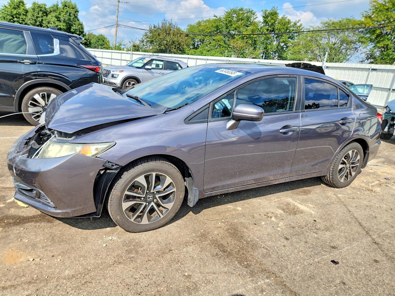2014 Honda Civic Ex Gray vin: 19XFB2F85EE019347