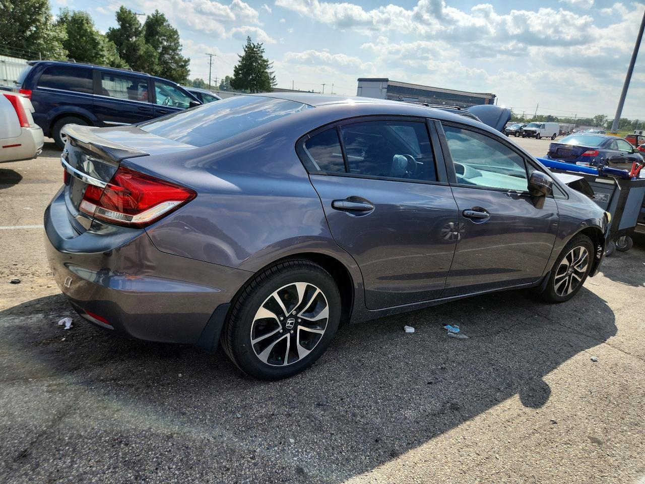 2014 Honda Civic Ex Gray vin: 19XFB2F85EE019347