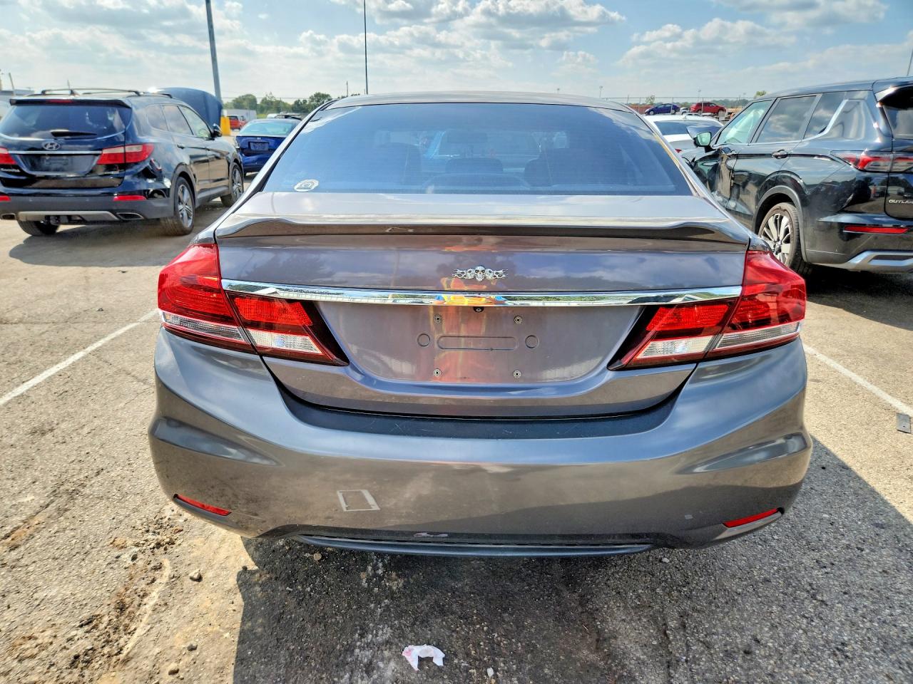2014 Honda Civic Ex Gray vin: 19XFB2F85EE019347