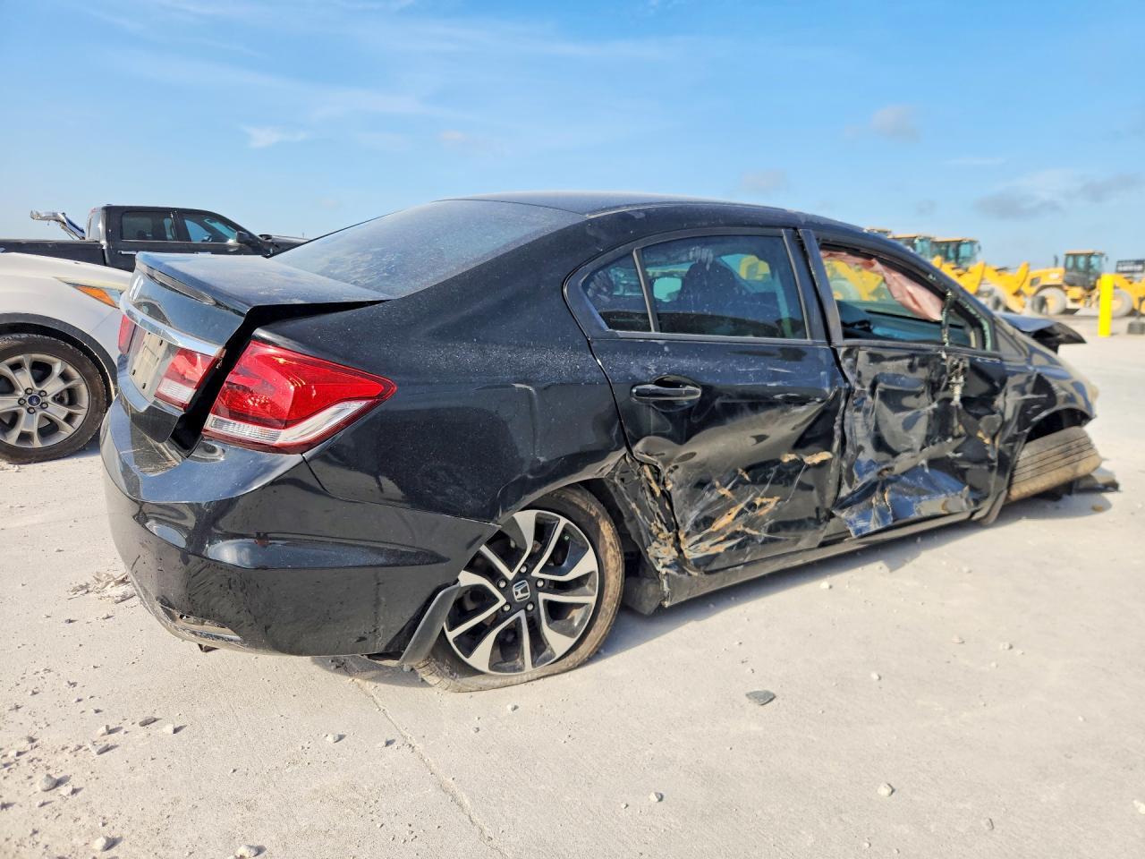 2014 Honda Civic Ex Черный vin: 19XFB2F85EE021079