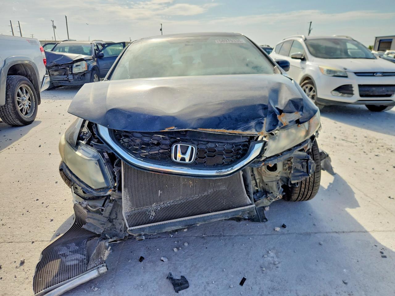 2014 Honda Civic Ex Черный vin: 19XFB2F85EE021079